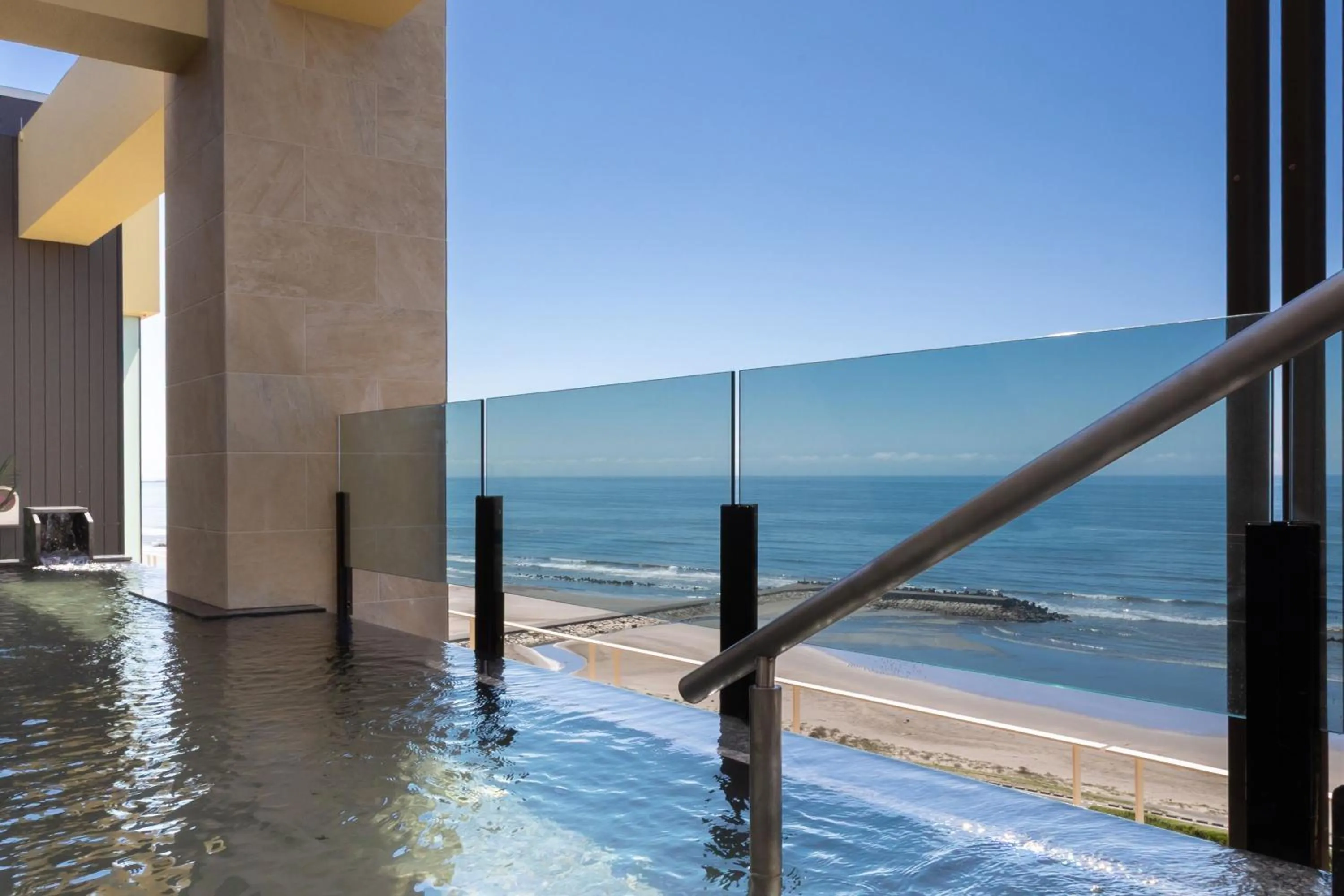 Open Air Bath in KAMENOI HOTEL Kujukuri
