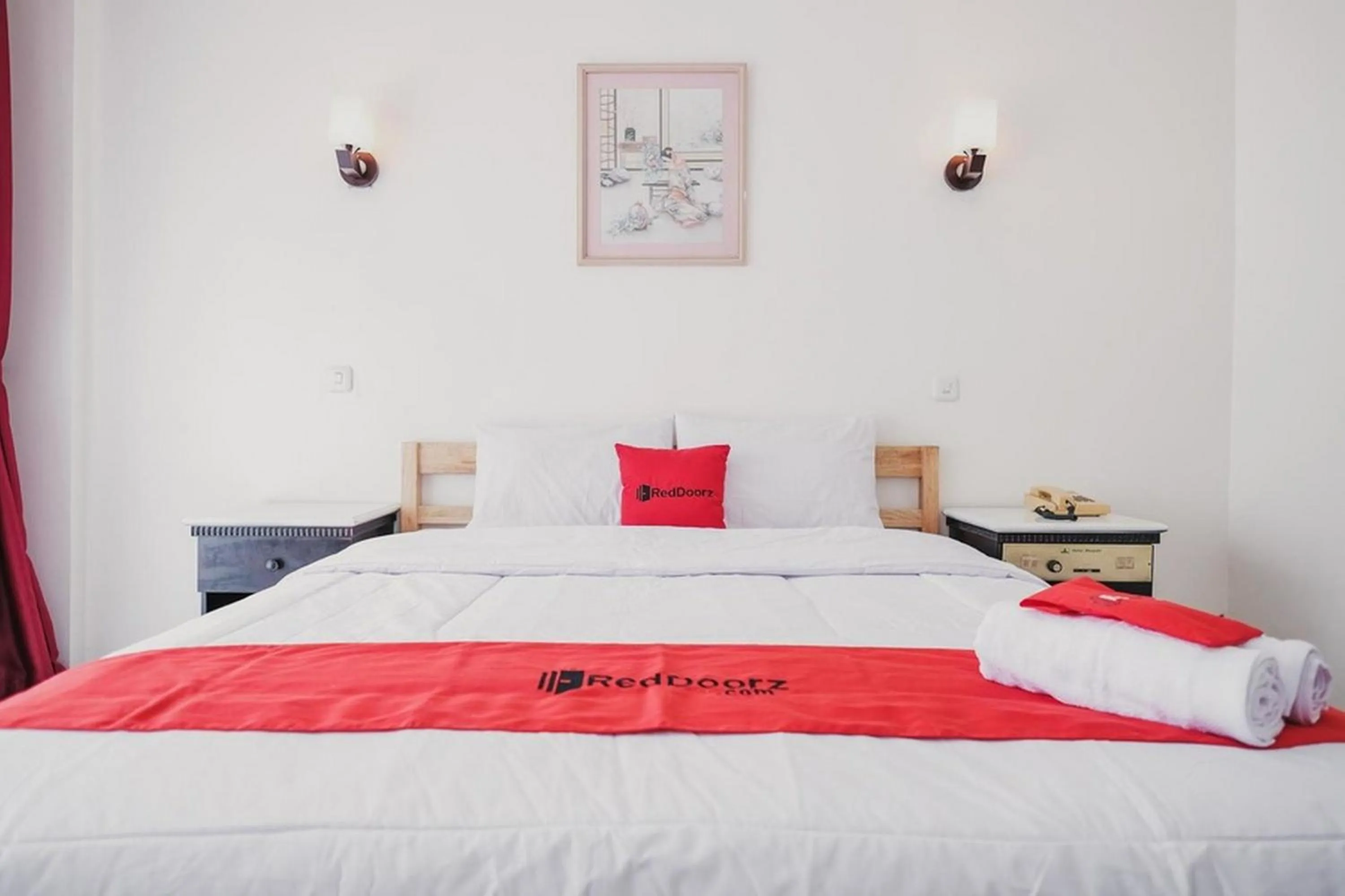 Bed in RedDoorz Plus near Pelabuhan Merak