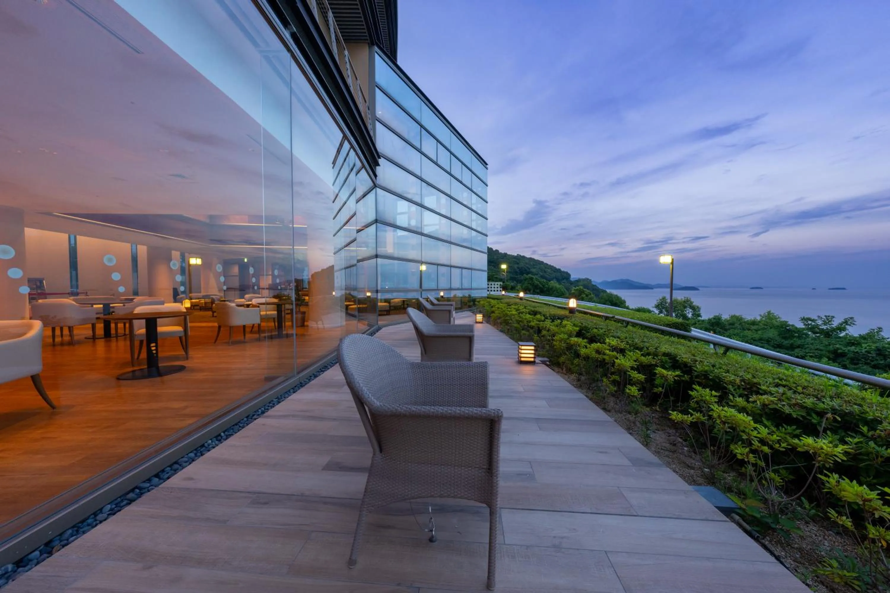 Balcony/Terrace in KAMENOI HOTEL Ako