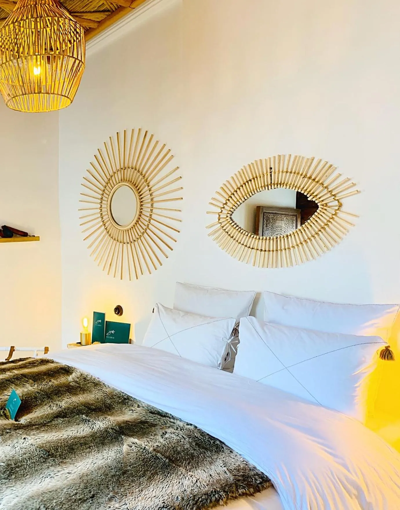 Bed in Riad Dar Yasaman