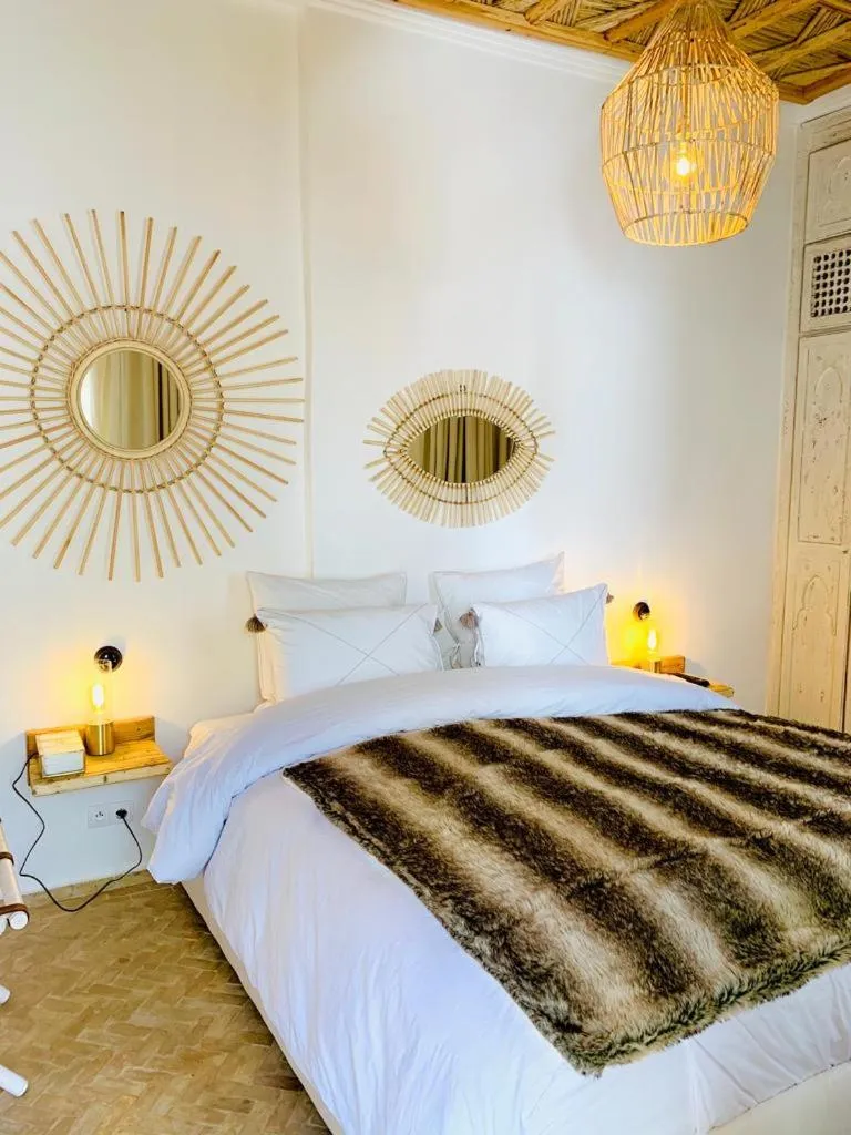 Bed in Riad Dar Yasaman
