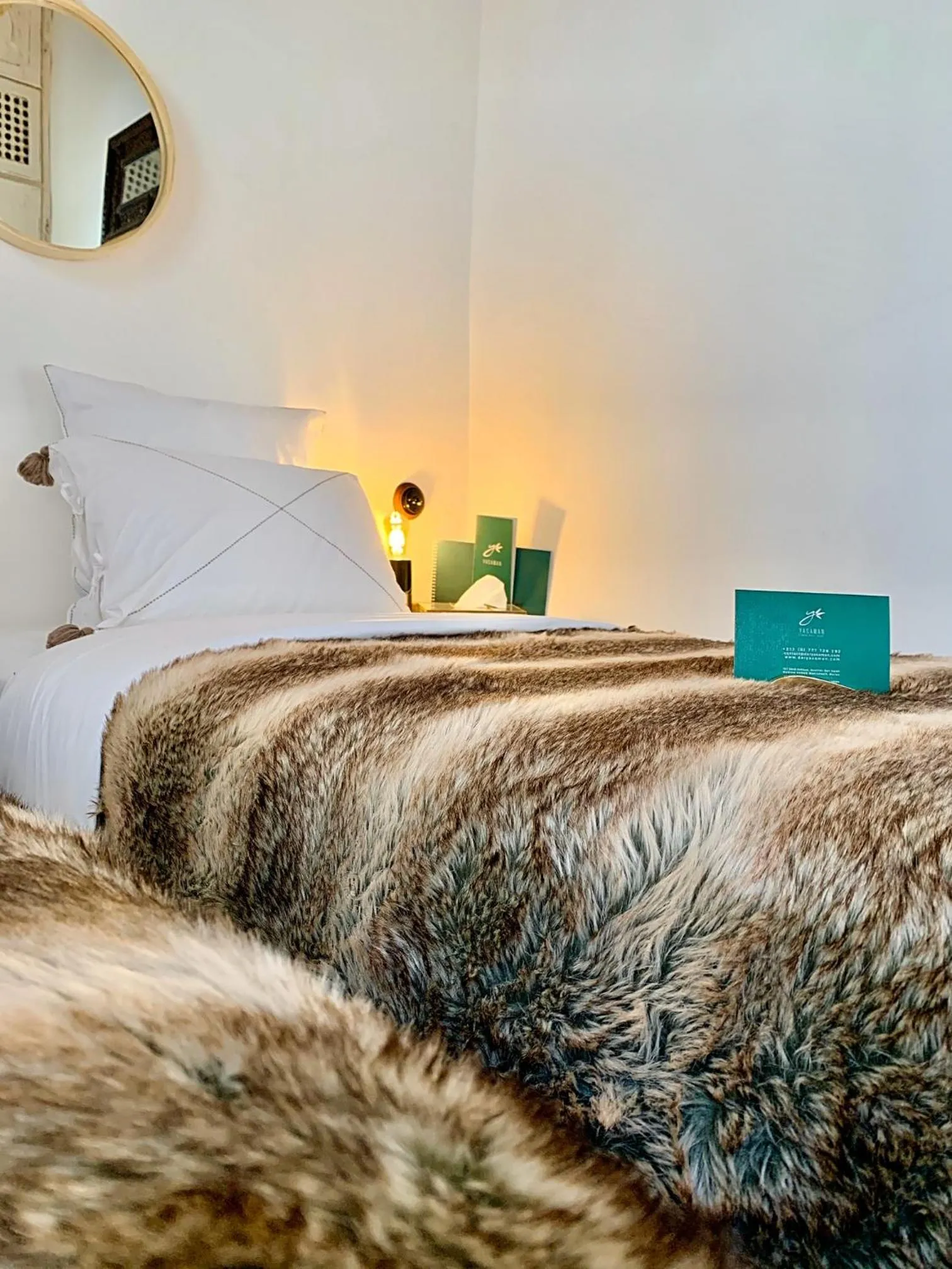 Bed in Riad Dar Yasaman