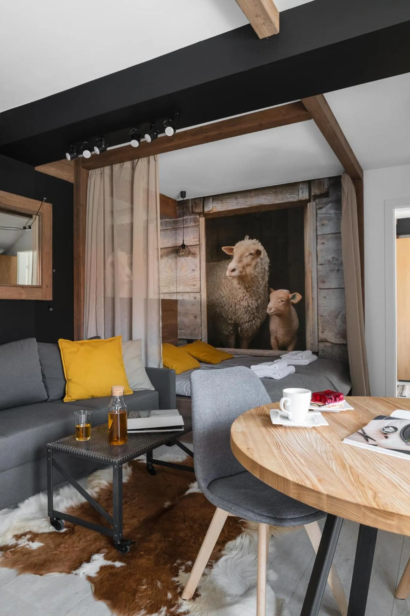 Living room in Aparthotel Narciarska 2