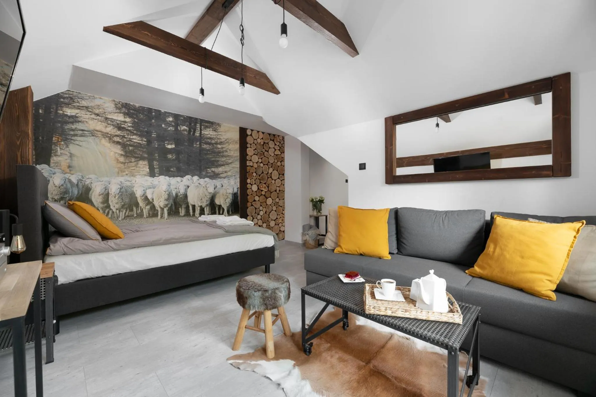 Bed in Aparthotel Narciarska 2