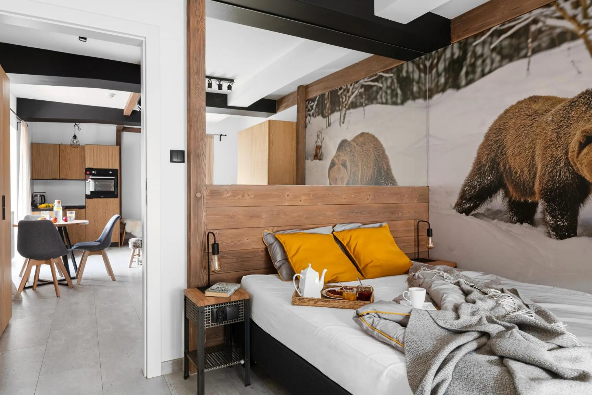 Bed in Aparthotel Narciarska 2