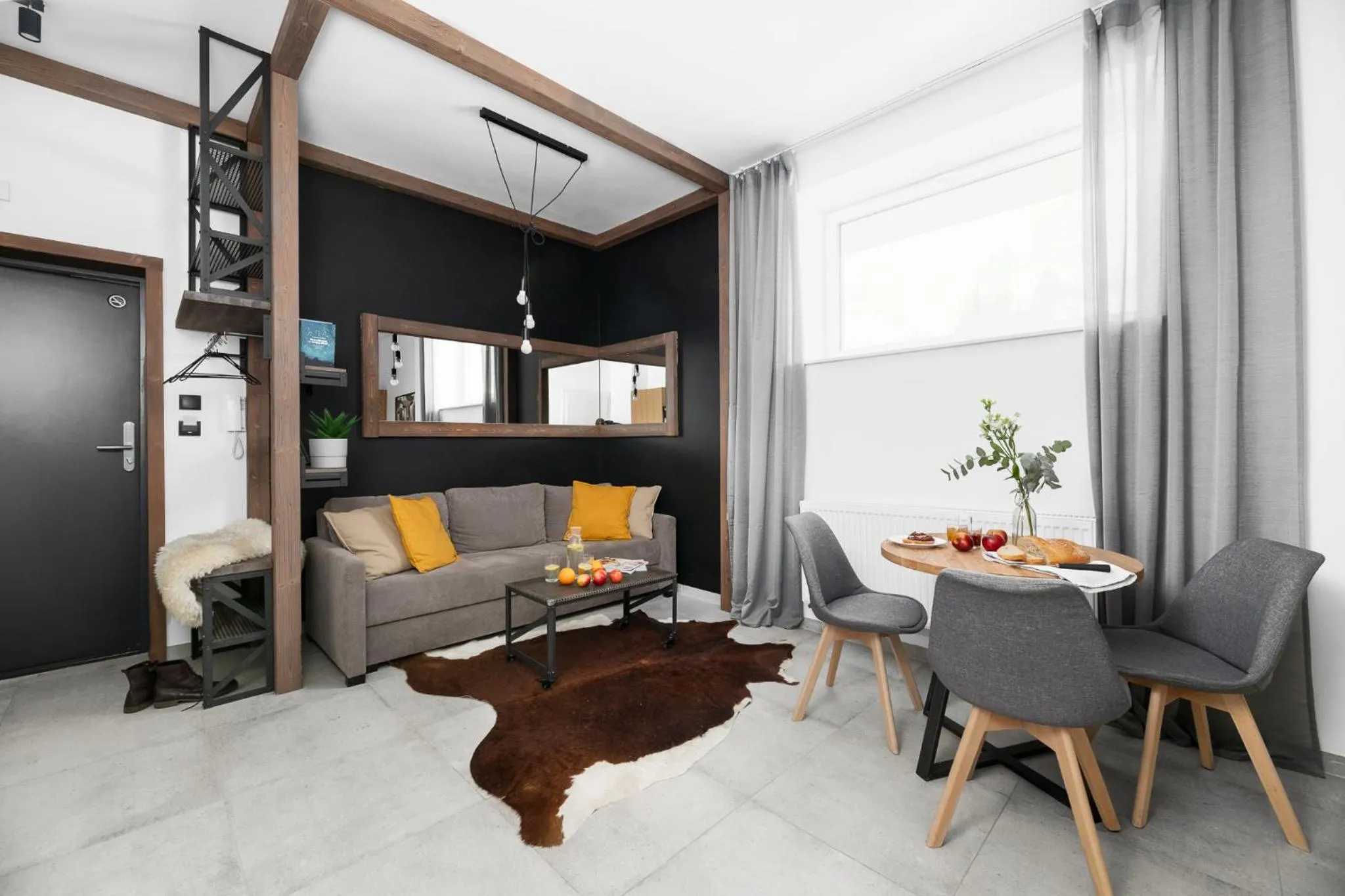 Kitchen or kitchenette in Aparthotel Narciarska 2