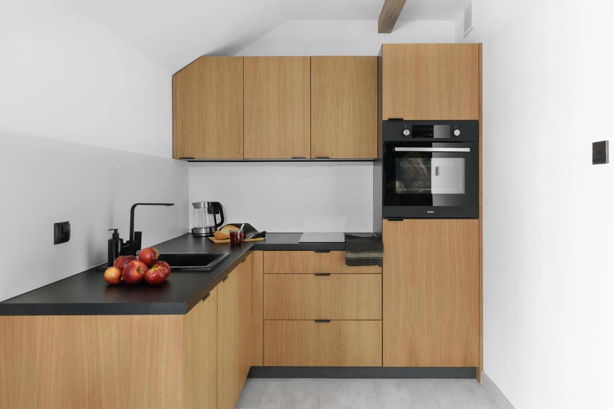 Kitchen or kitchenette in Aparthotel Narciarska 2