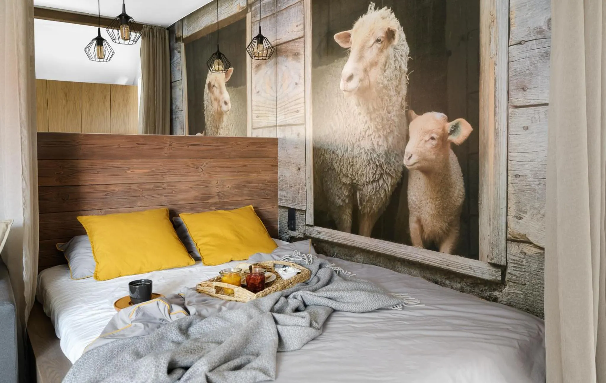 Bed in Aparthotel Narciarska 2