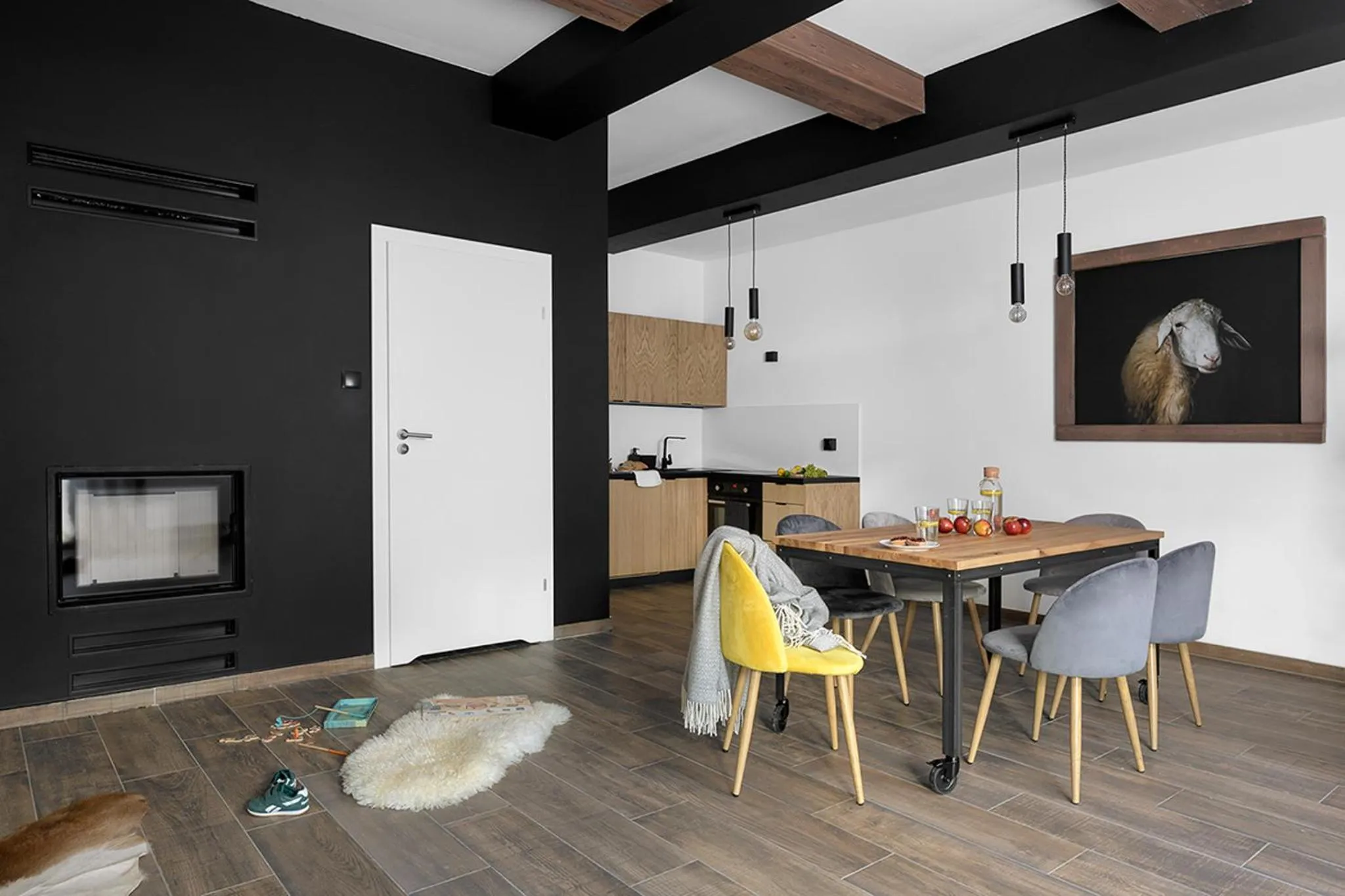 Kitchen or kitchenette in Aparthotel Narciarska 2