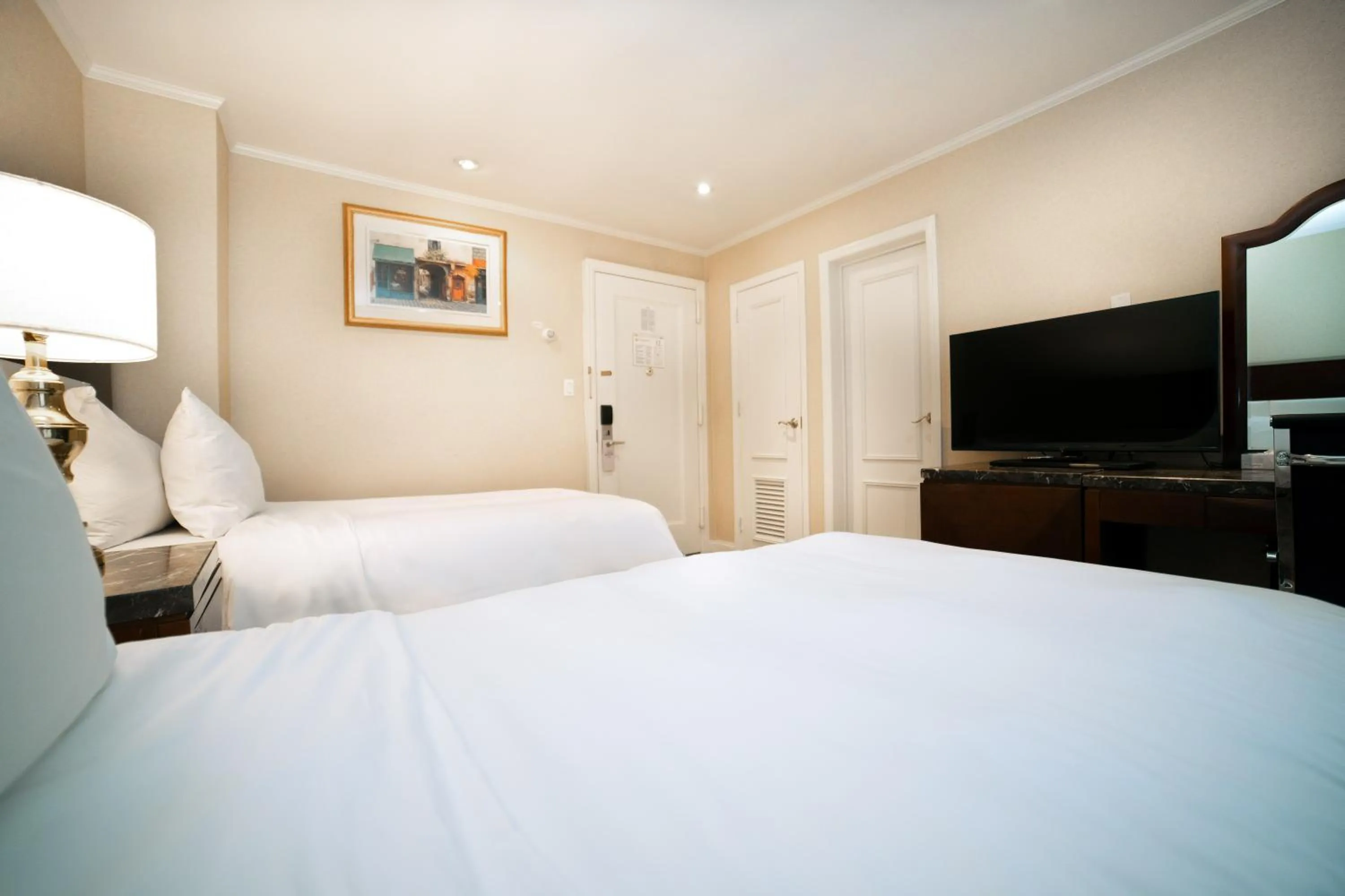 Bed in Hotel Stanford