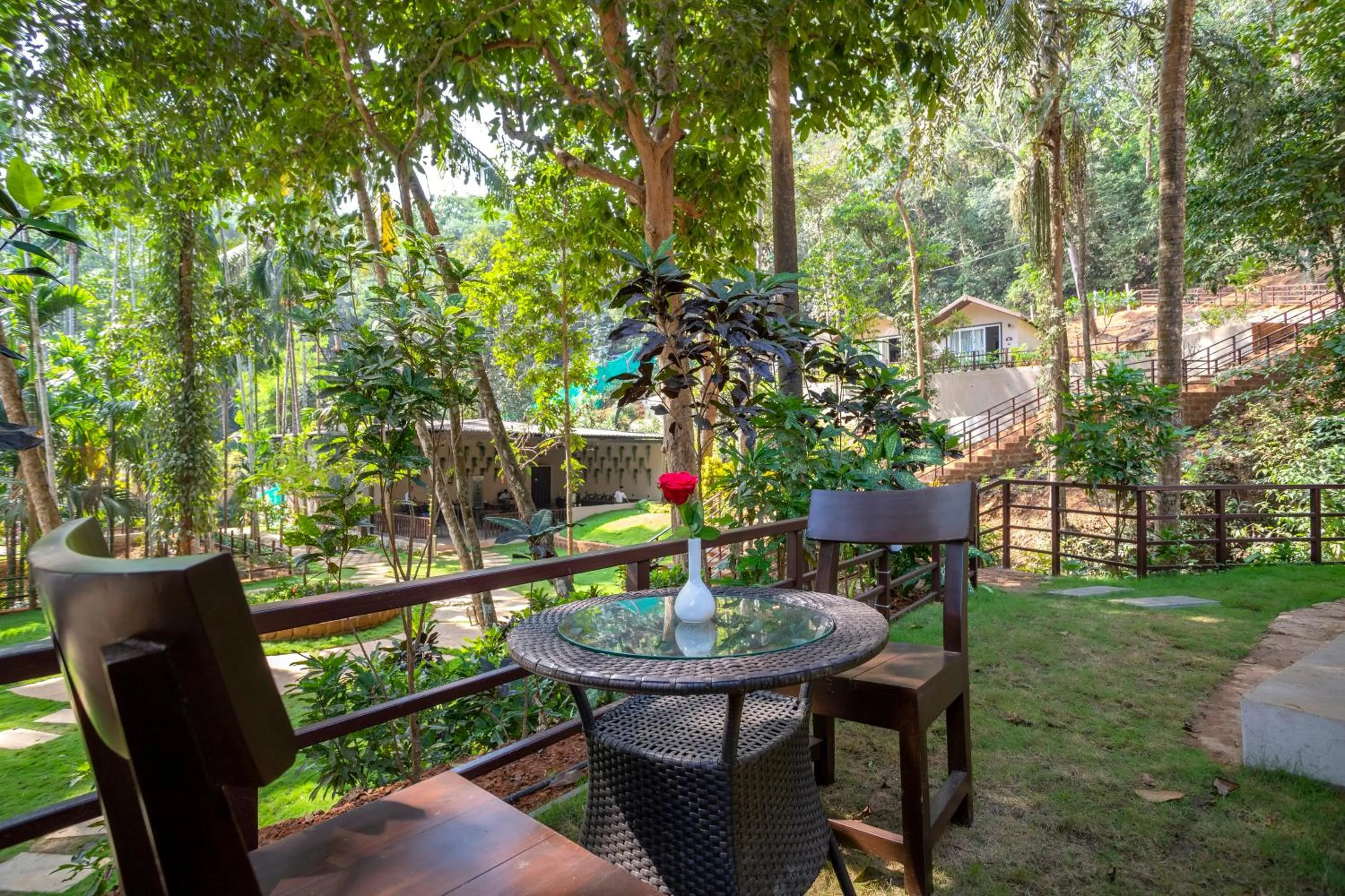 Garden in Stone Wood Premier Gokarna