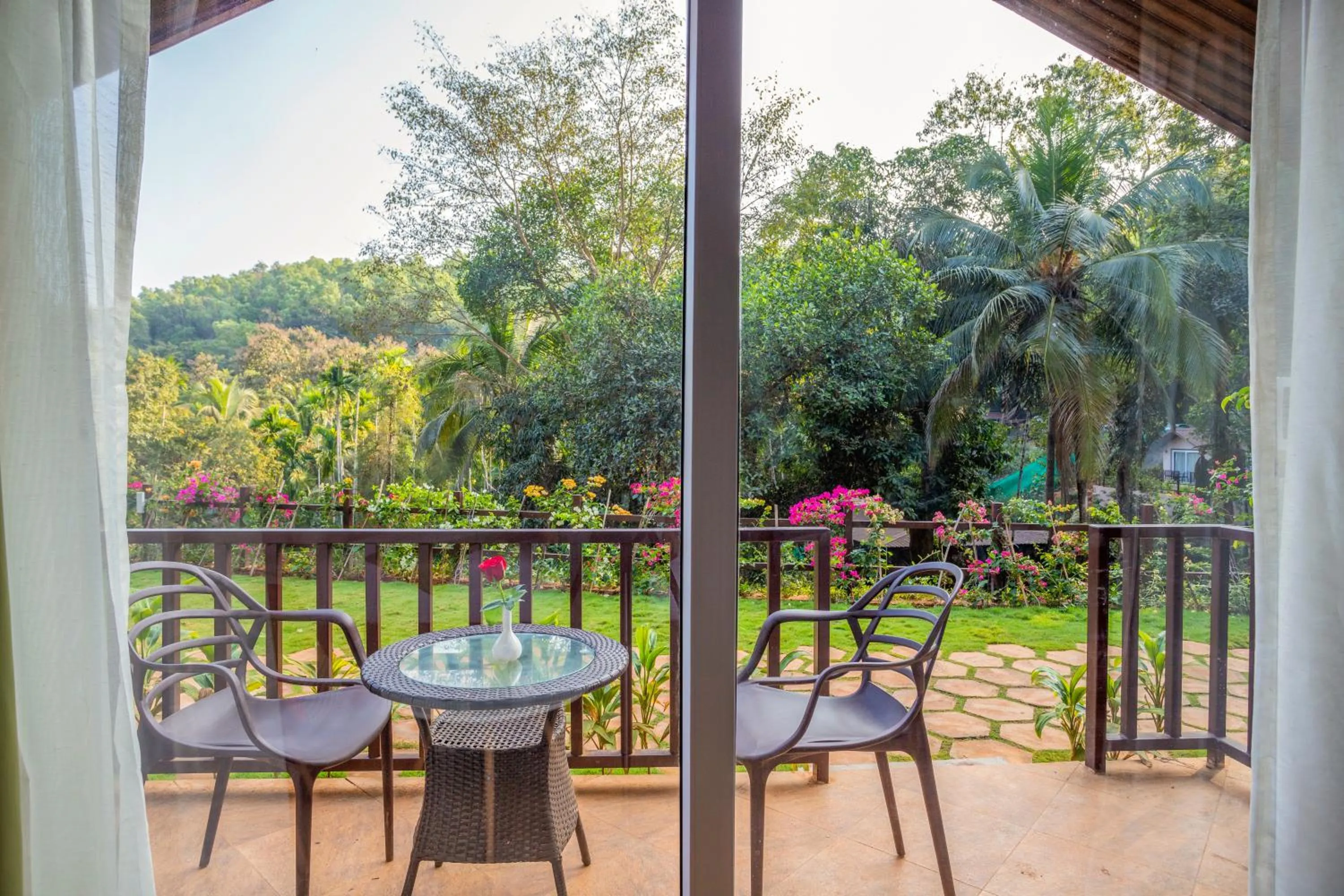 Balcony/Terrace in Stone Wood Premier Gokarna