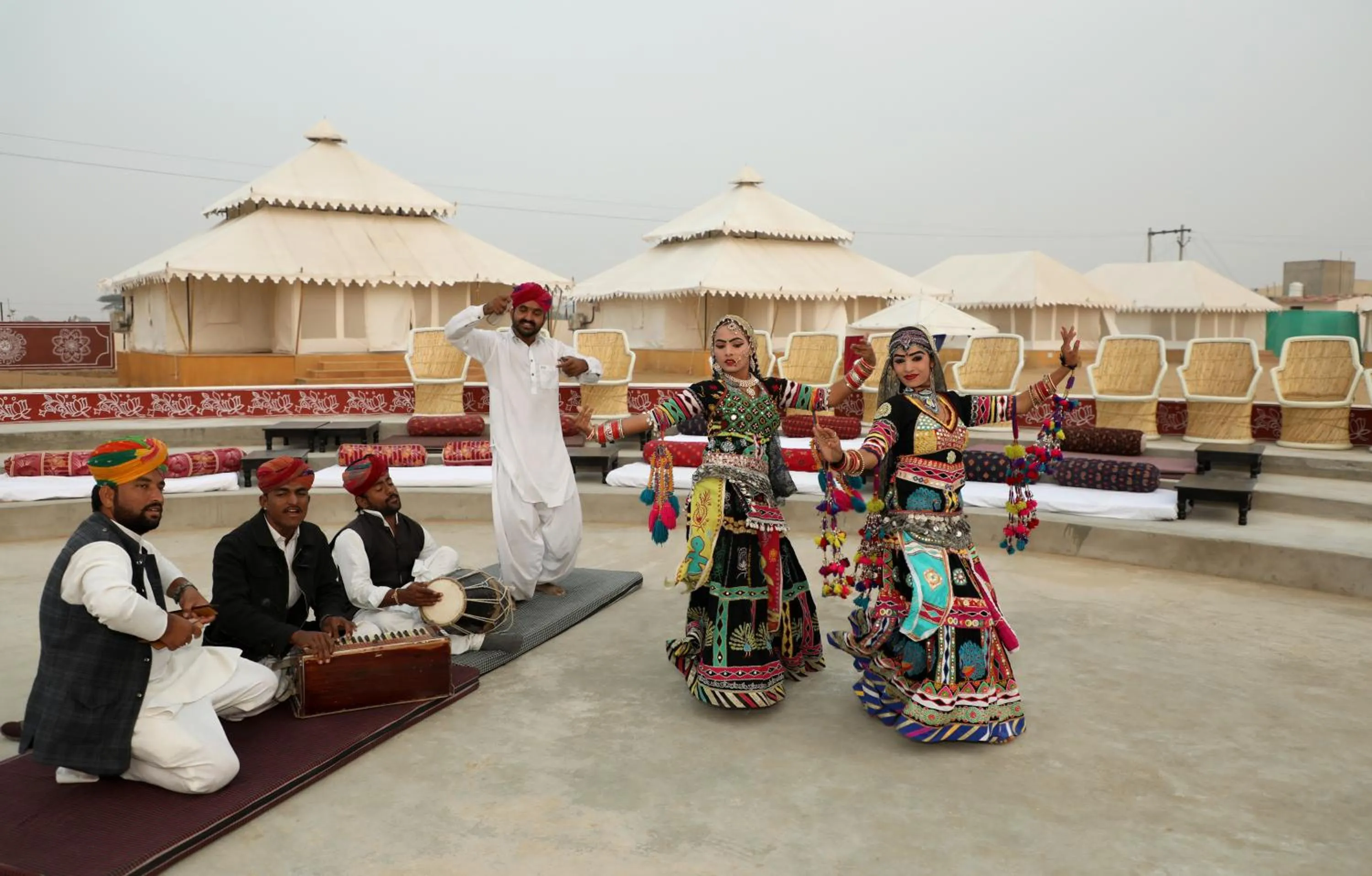 People in Bhavya Resort - Luxury Boutique Desert Camp