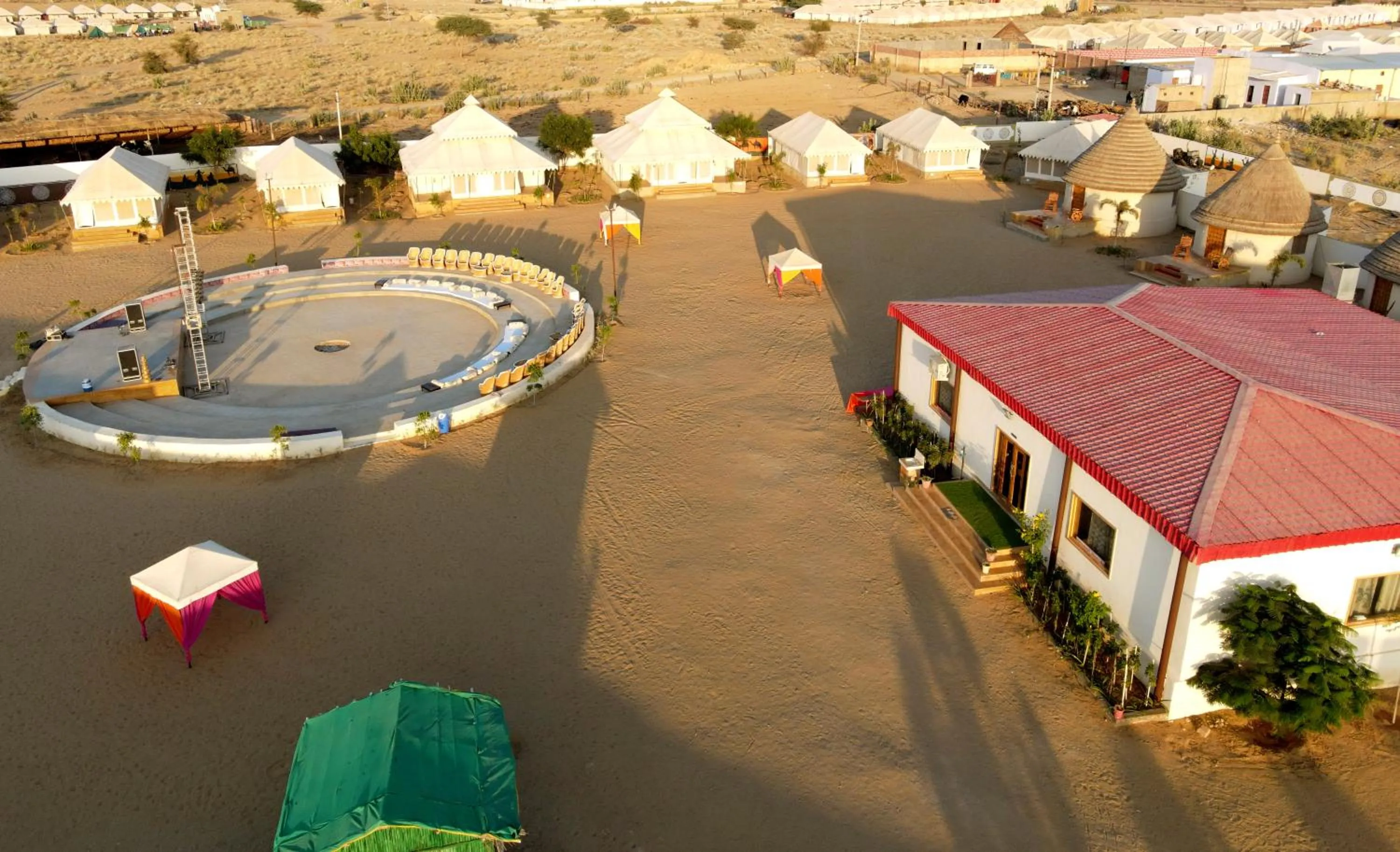 Bird's eye view in Bhavya Resort - Luxury Boutique Desert Camp