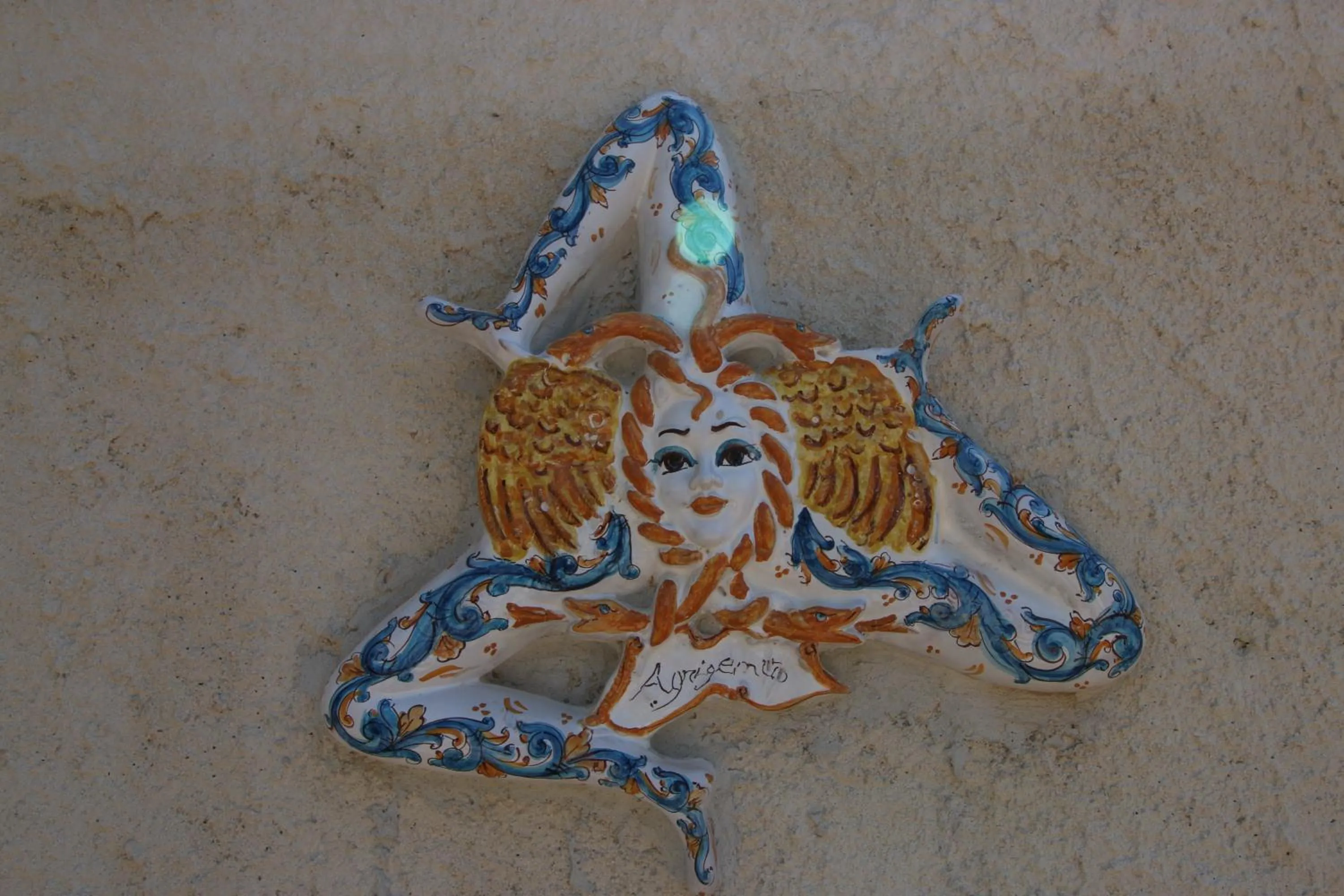 Decorative detail in Villa Cetta B&B