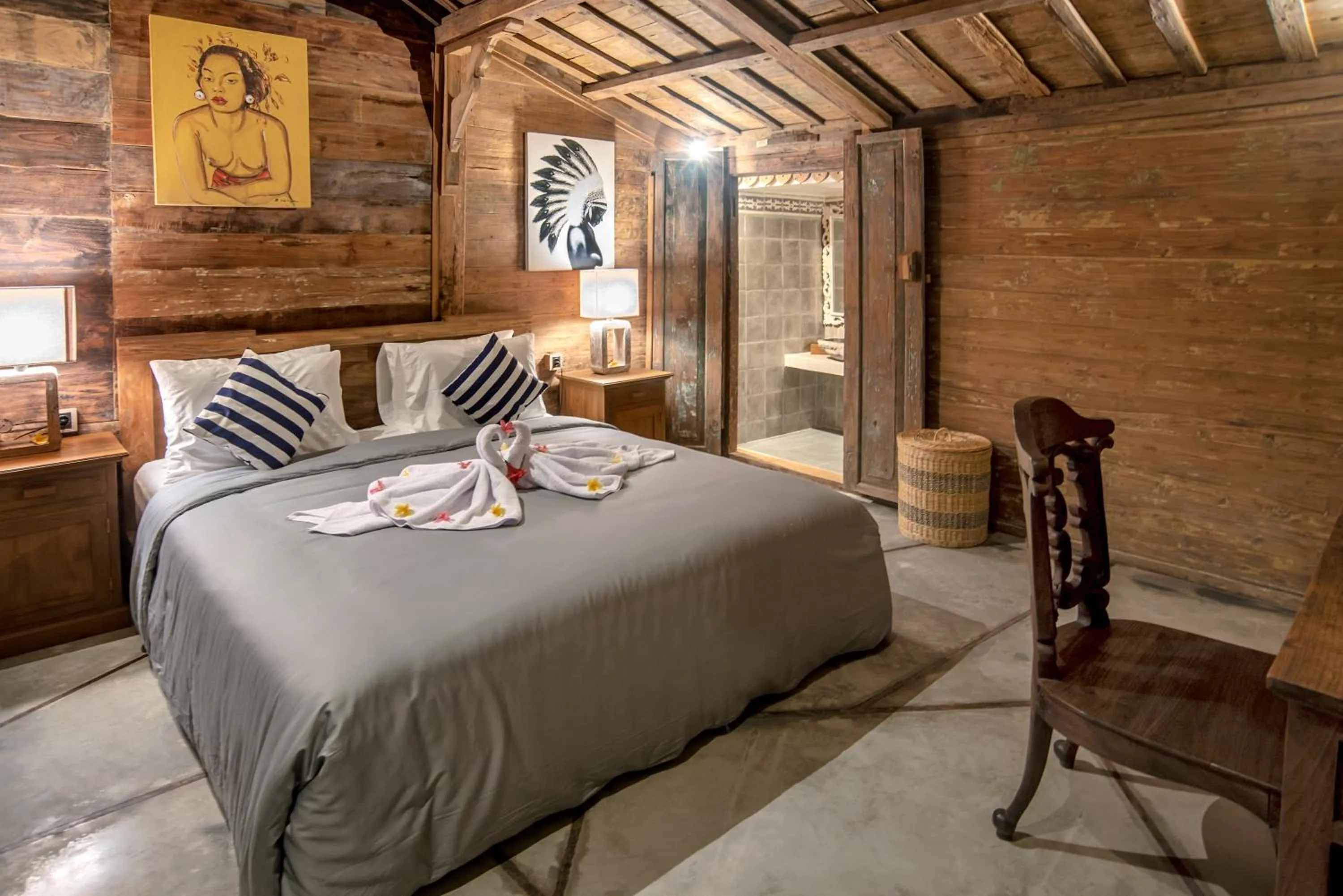 Bed in PNB Bali Villas