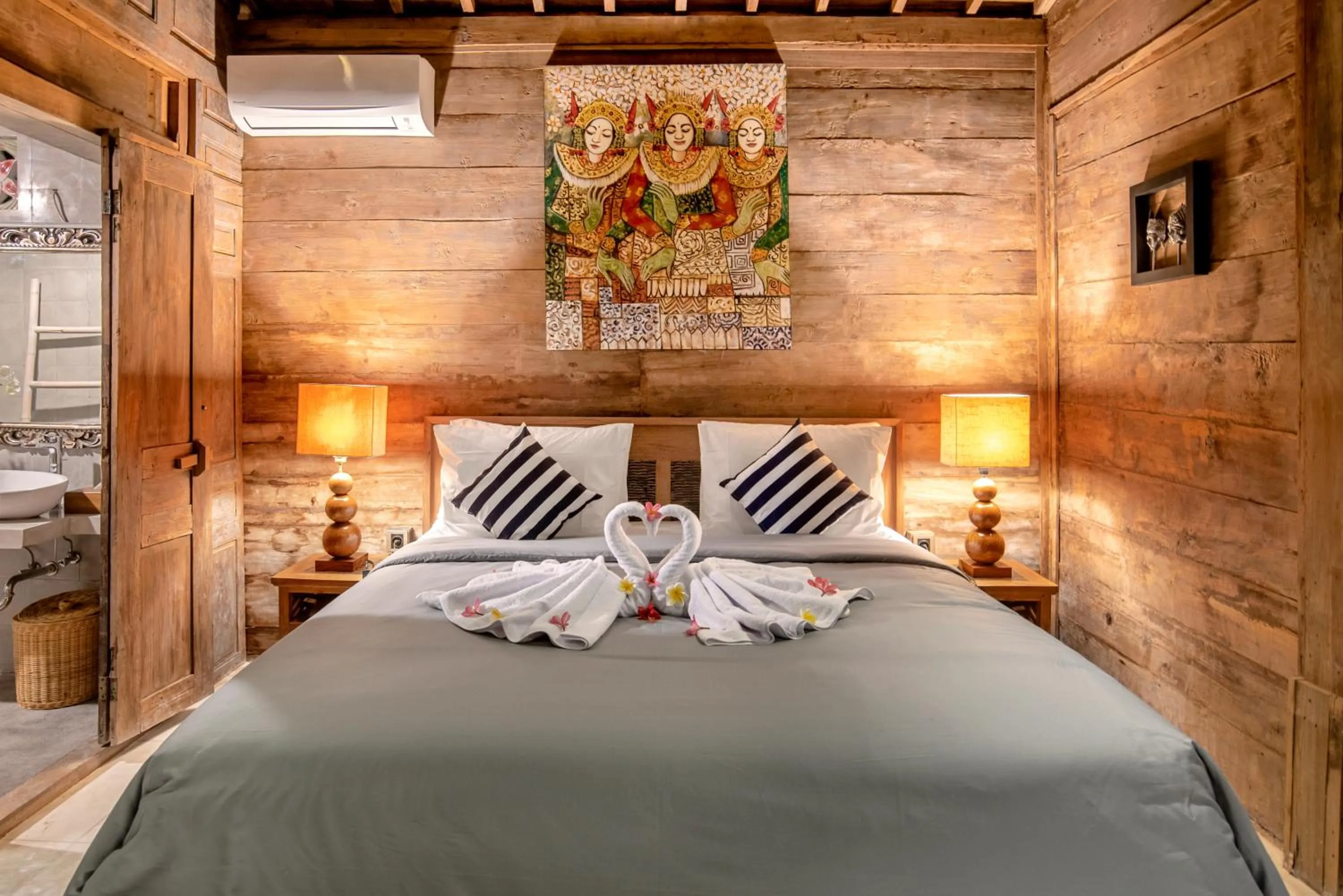 Bed in PNB Bali Villas