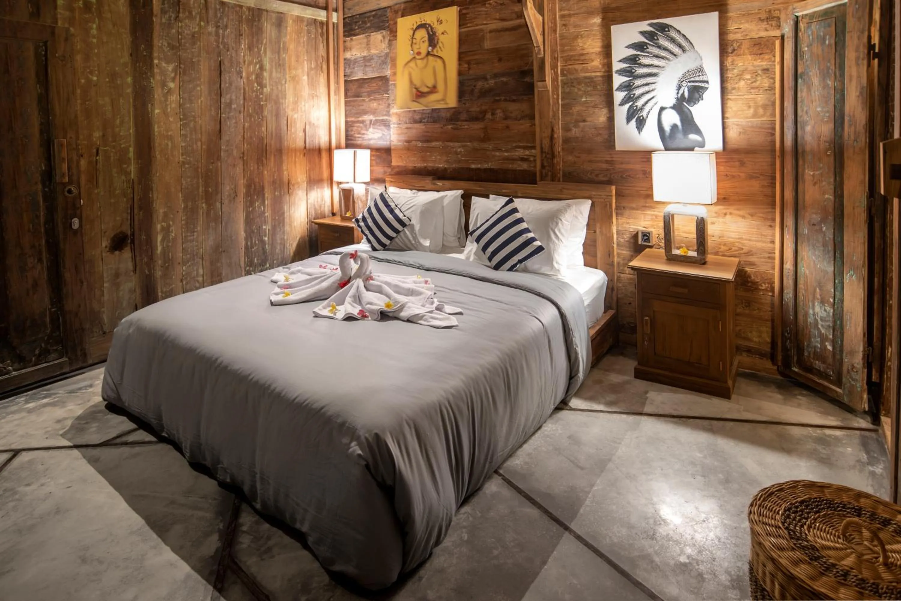 Bed in PNB Bali Villas