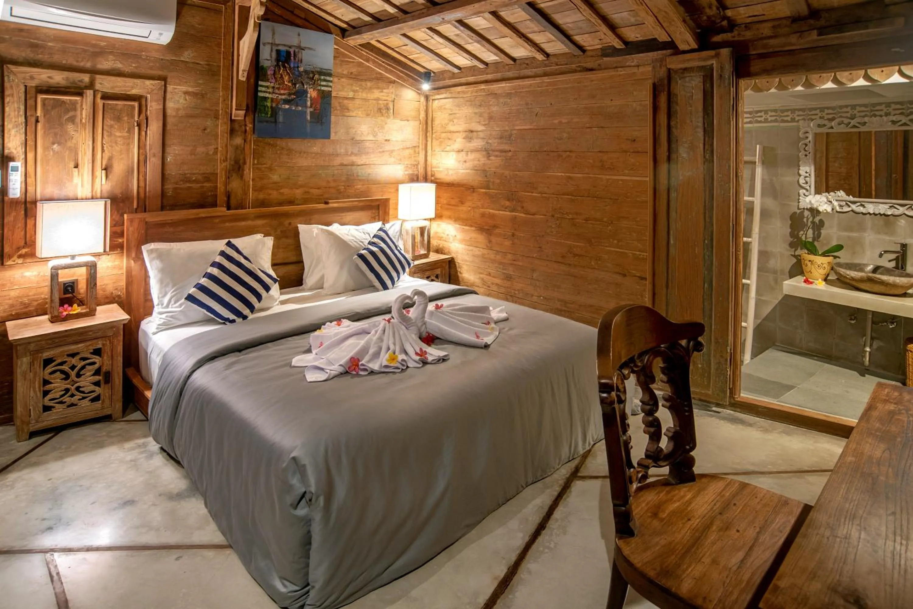 Bed in PNB Bali Villas