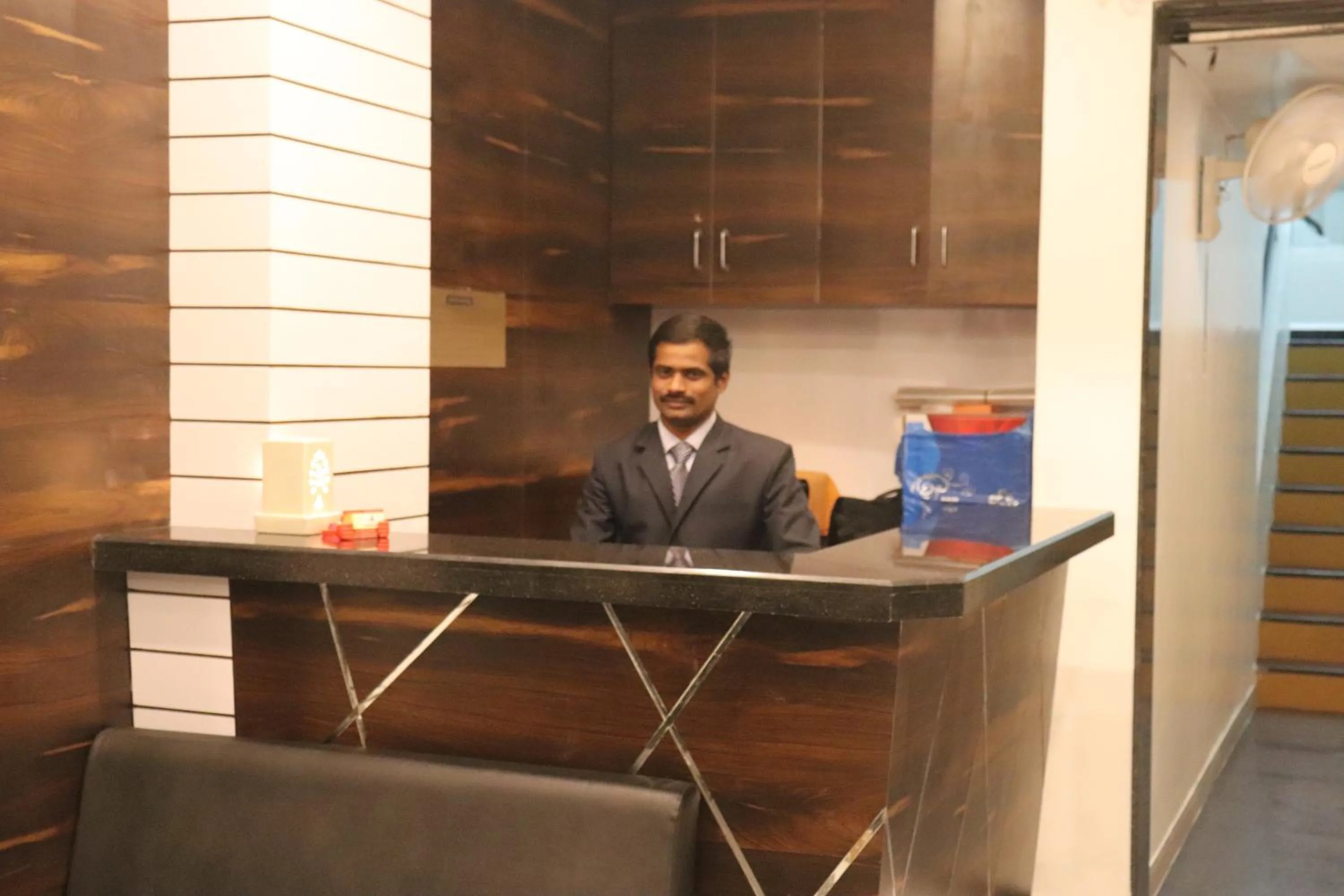 Lobby or reception in Hotel Venkateshwar