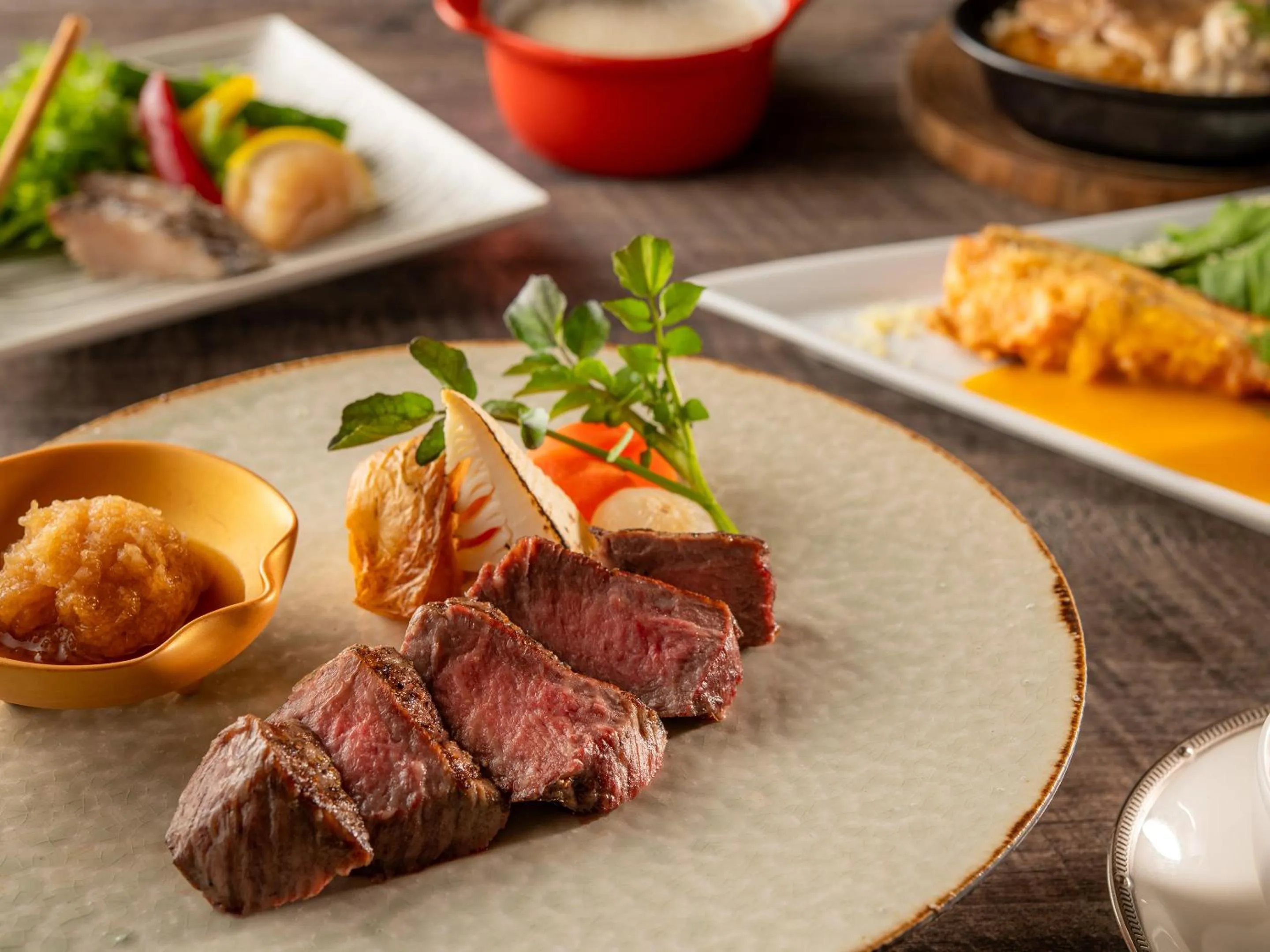 Dinner in KAMENOI HOTEL SHIOBARA Dog Friendly Hotel