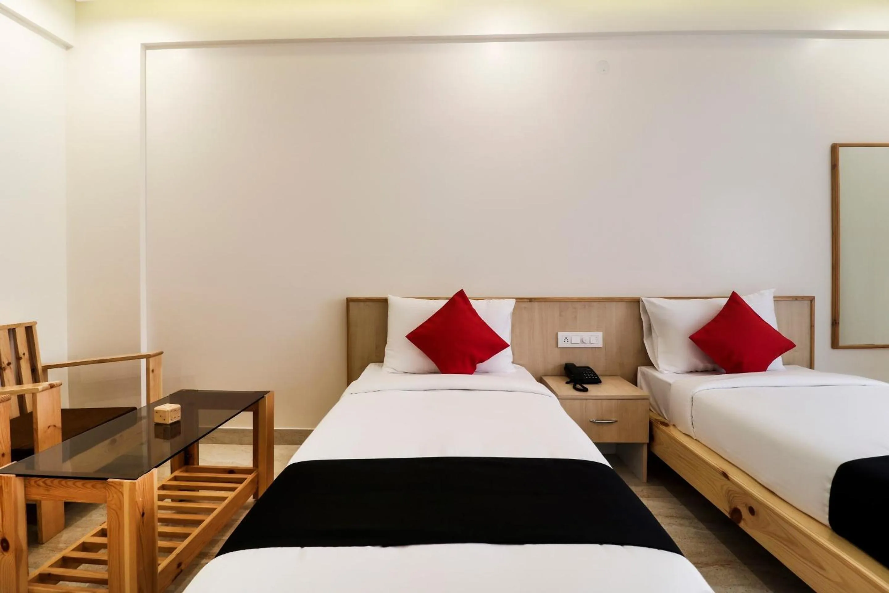 Lobby or reception, Bed in Super Collection O Prime Residency