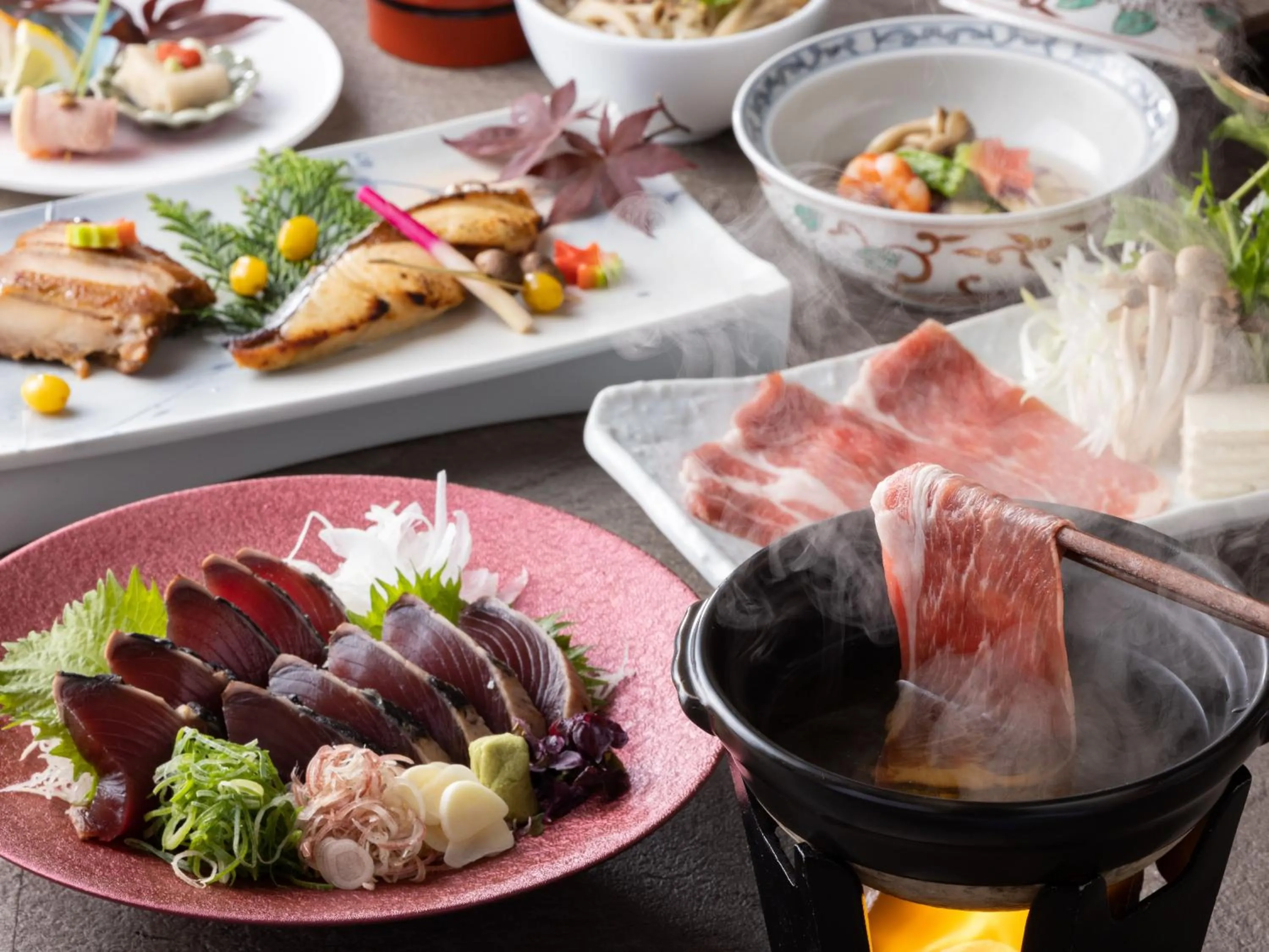 Dinner in Kanpo no Yado Ino