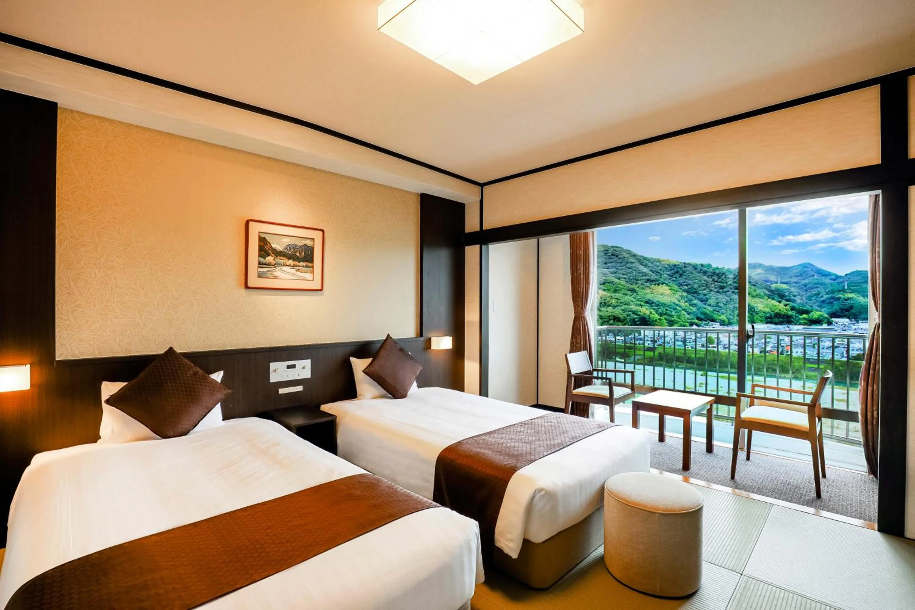 Bed in Kanpo no Yado Ino