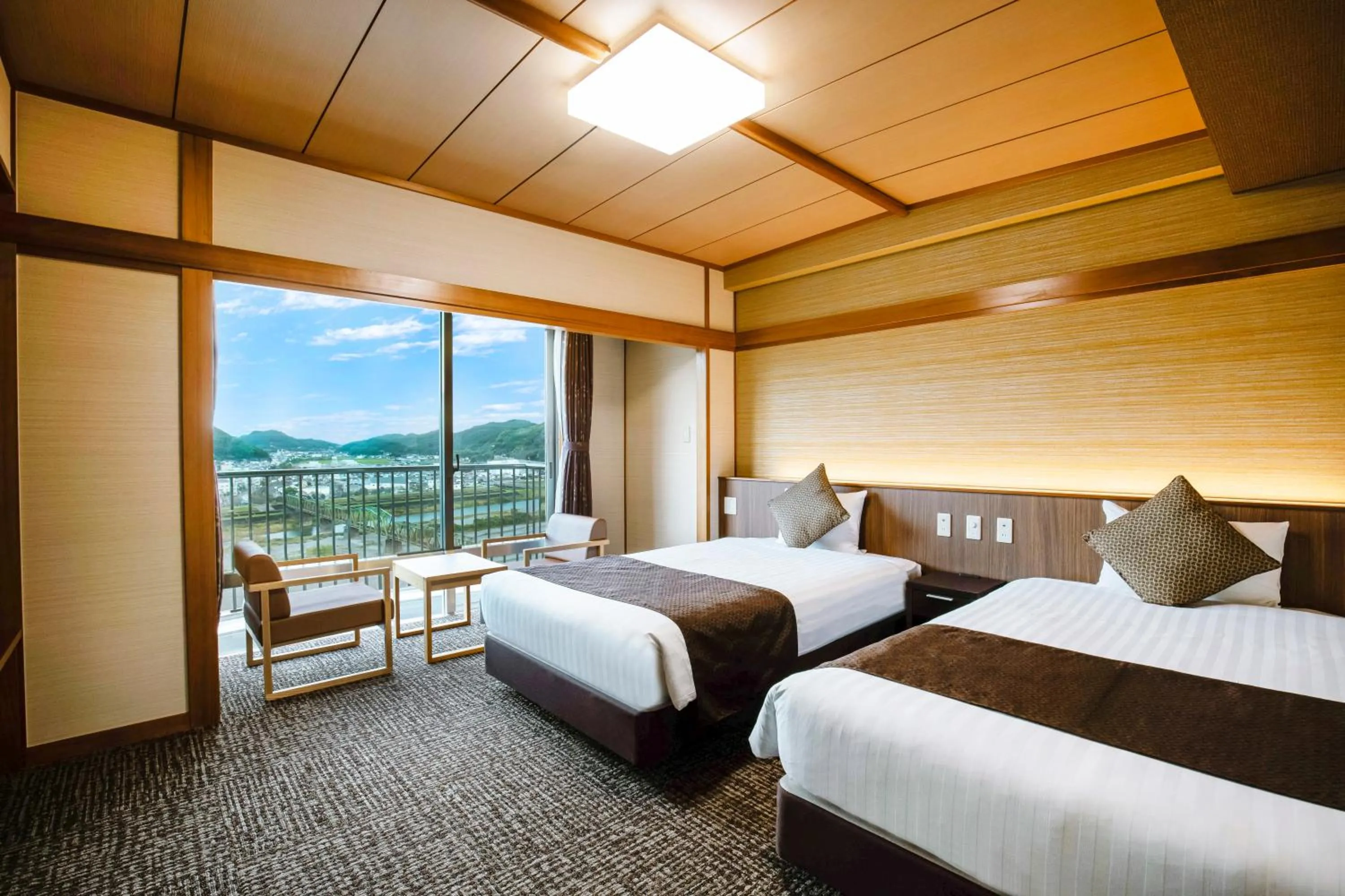 Photo of the whole room, Bed in Kanpo no Yado Ino