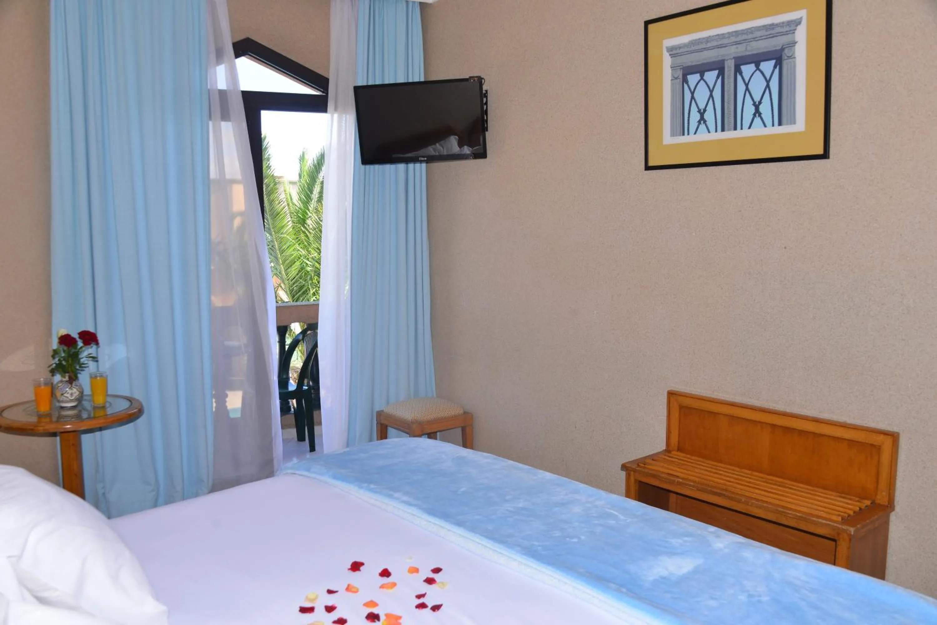 Bed in Hôtel Atlantique Panorama