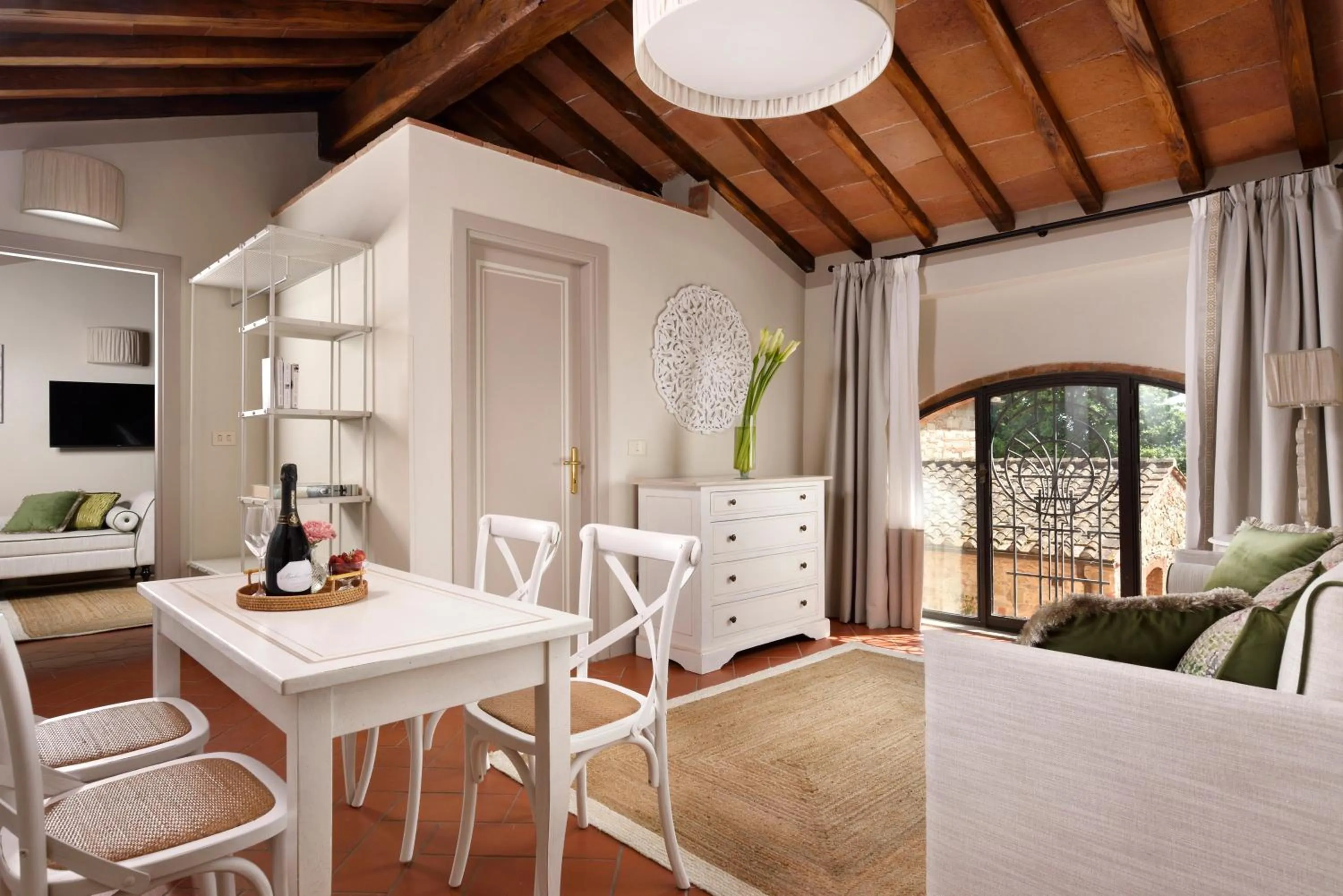 Bed in Borgo Antico Casalbosco Holiday Home & Winery