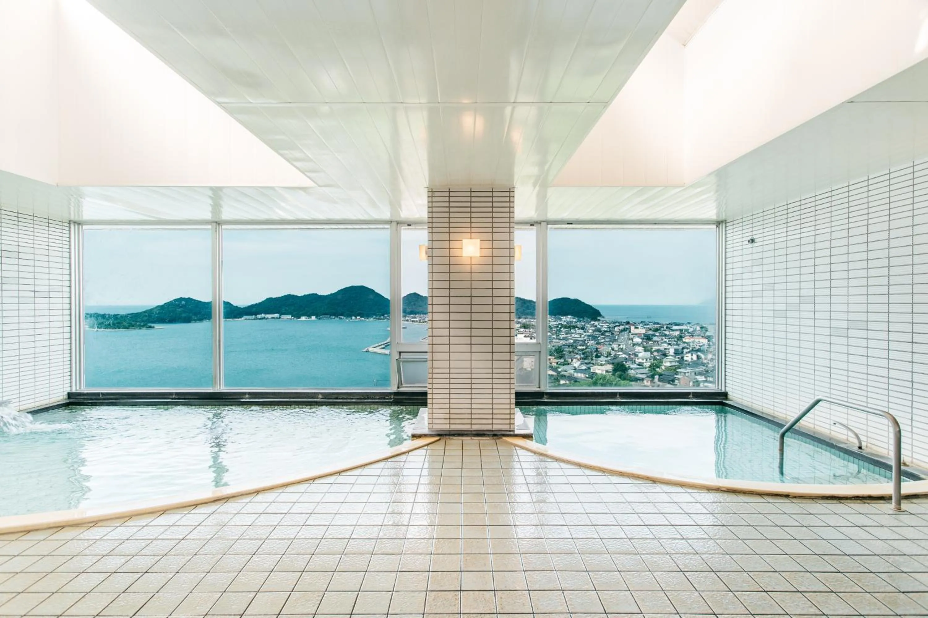 Hot Spring Bath in KAMENOI HOTEL Setouchi Hikari