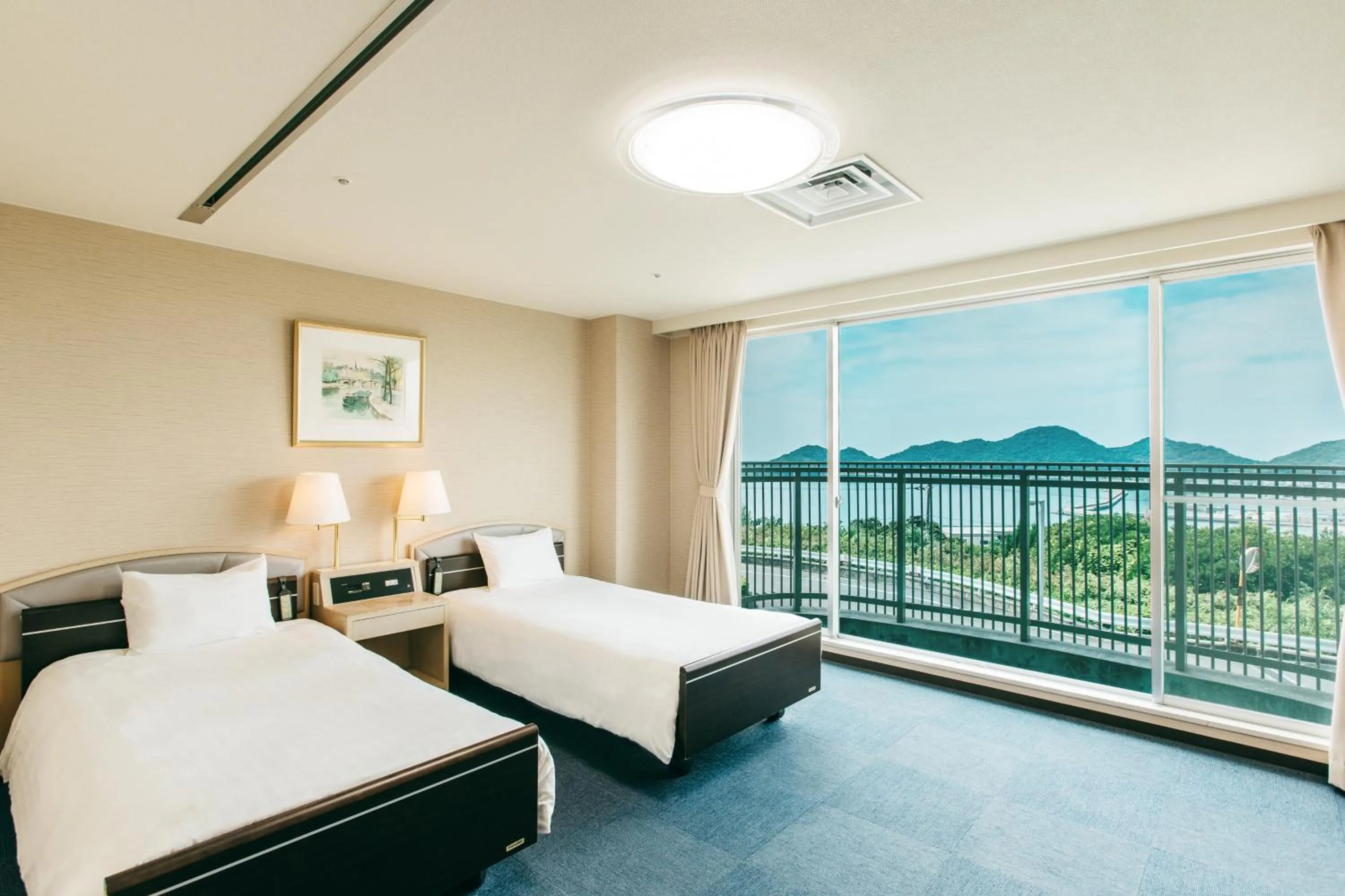 Photo of the whole room, Bed in KAMENOI HOTEL Setouchi Hikari