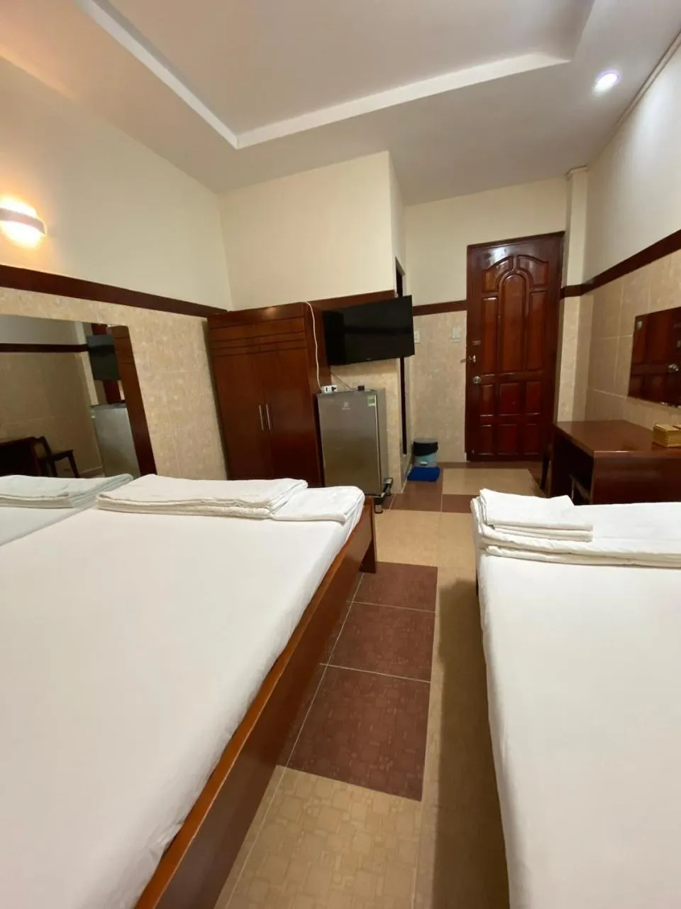 Bed in Thai Dat Hotel