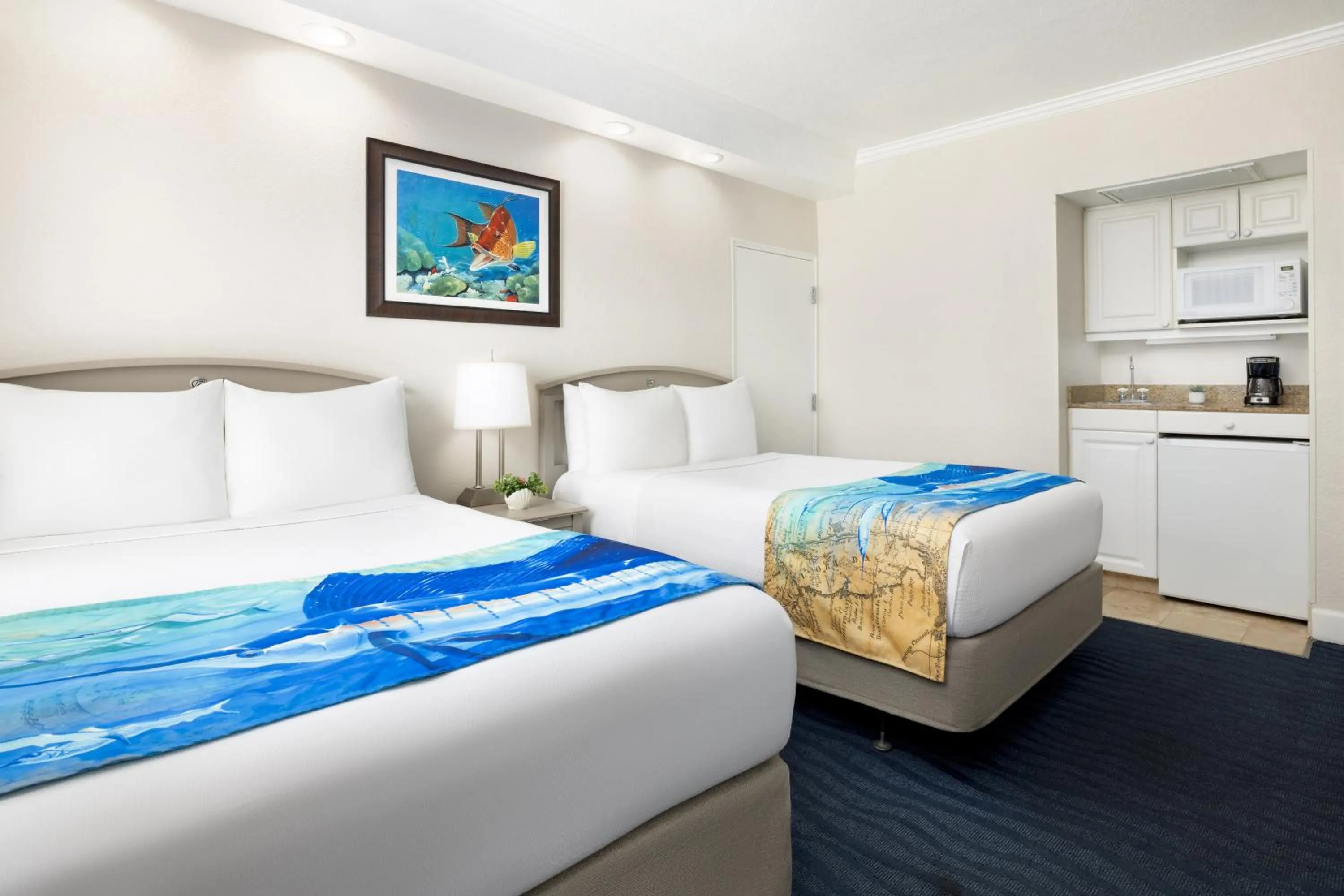 Bed in RumFish Beach at TradeWinds