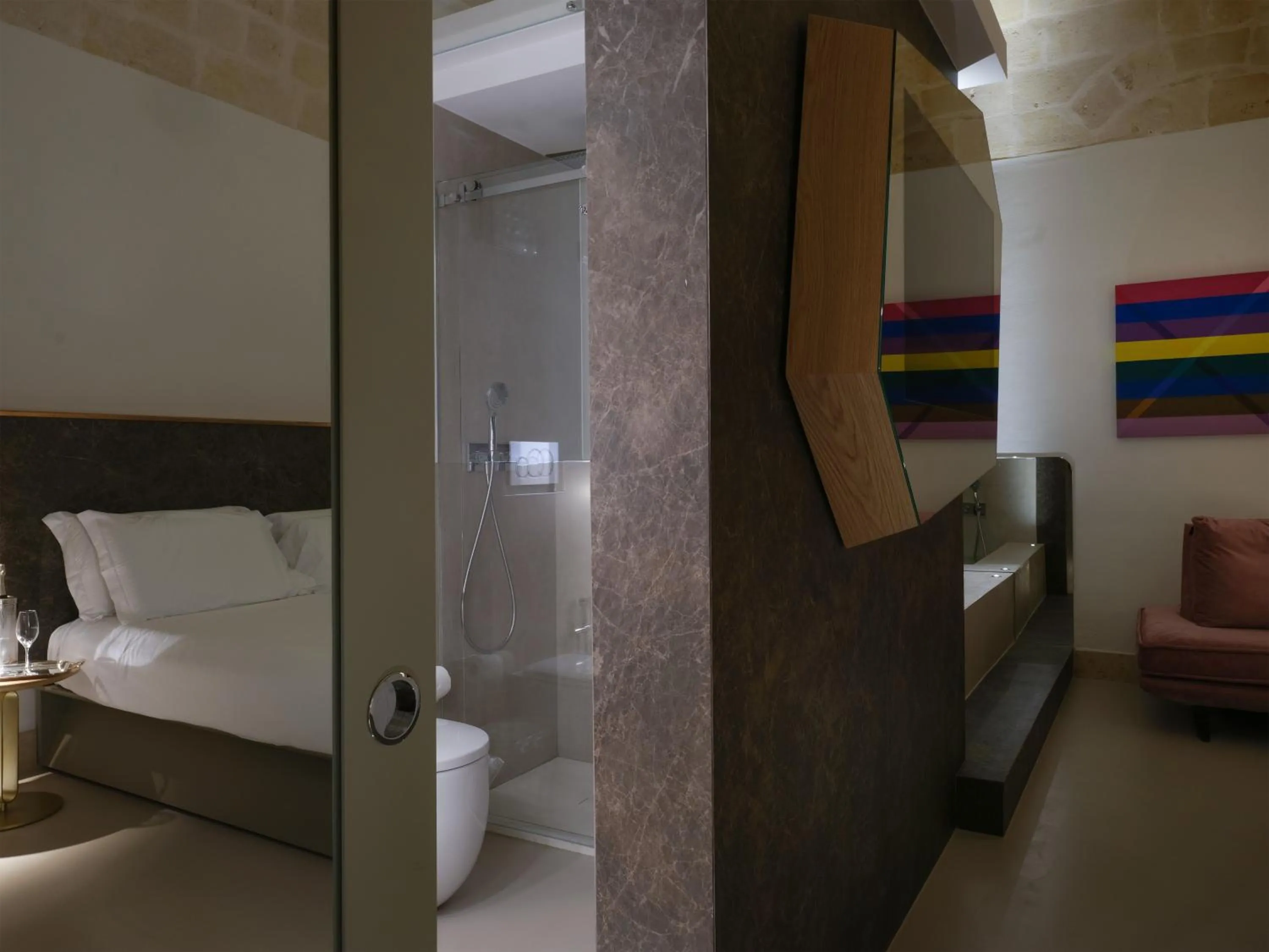 Toilet, Bed in Euvodia Luxury Rooms
