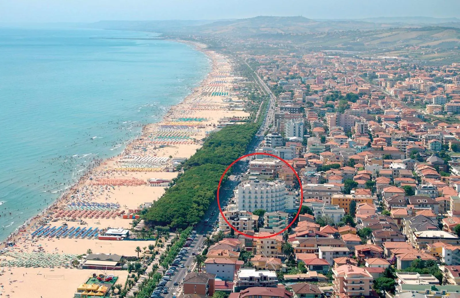 Bird's eye view in Hotel Lido