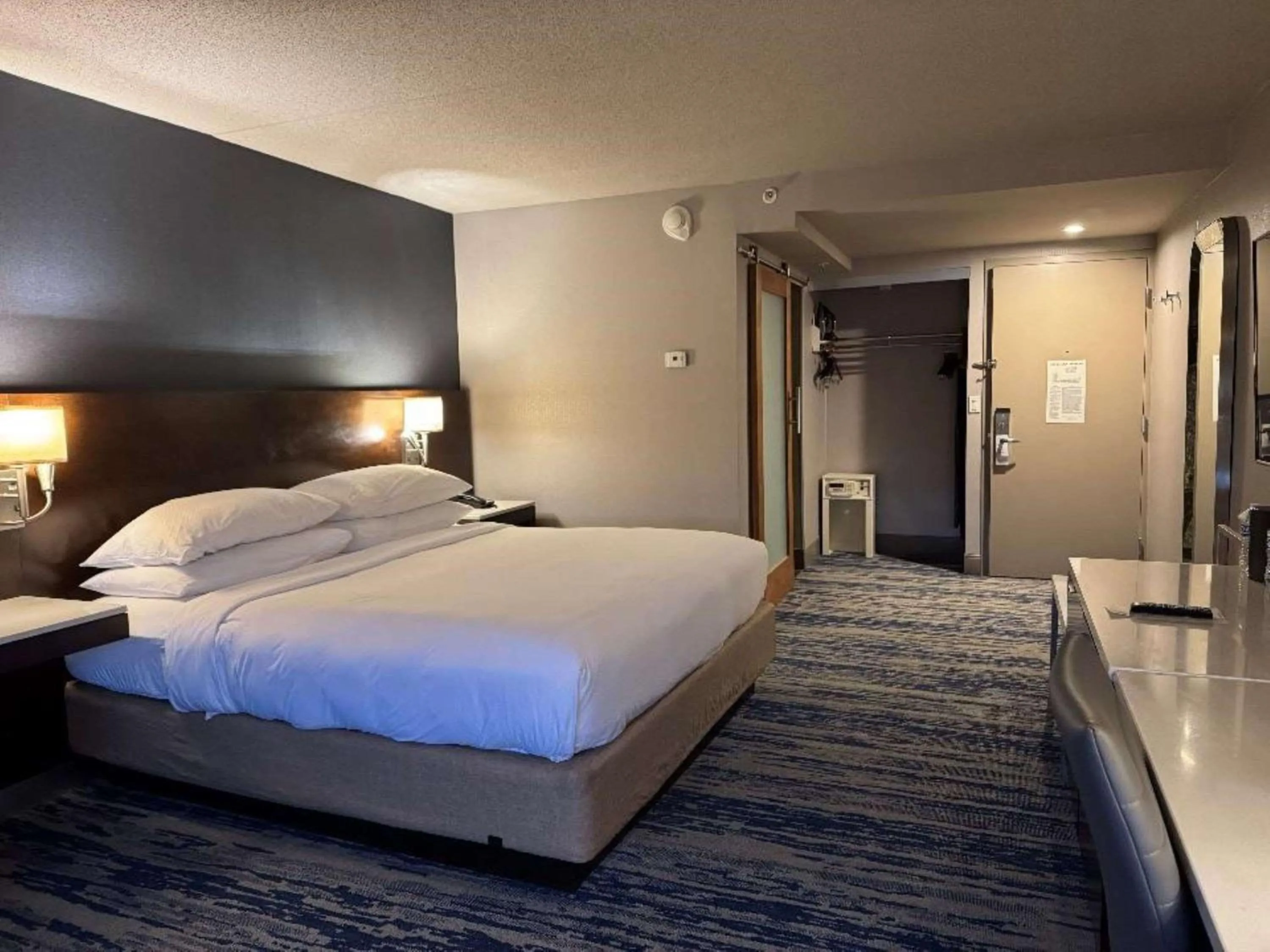 Bedroom, Bed in Skyline Hotel Detroit Airport, SureStay Collection by Best Western