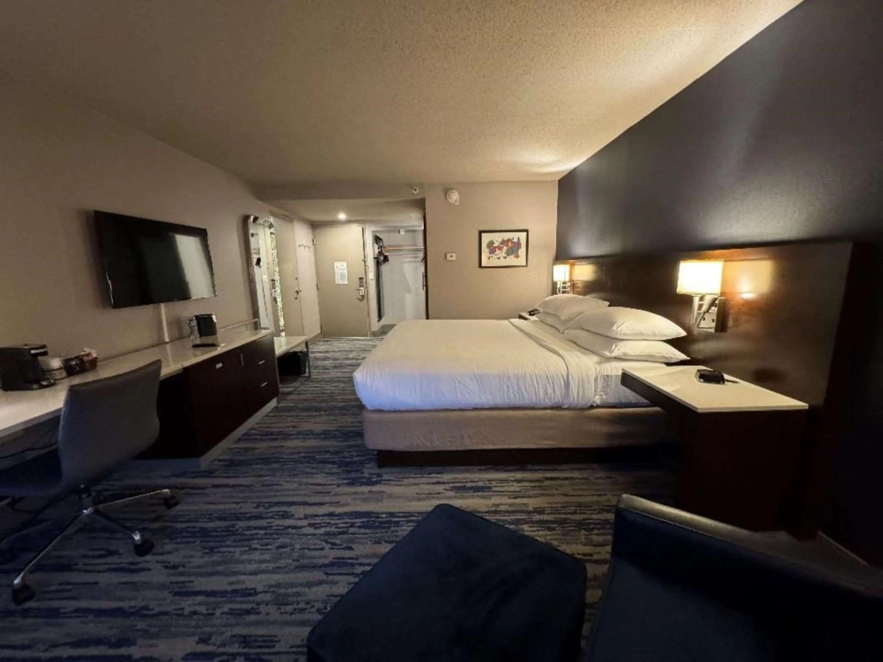 Bedroom, Bed in Skyline Hotel Detroit Airport, SureStay Collection by Best Western