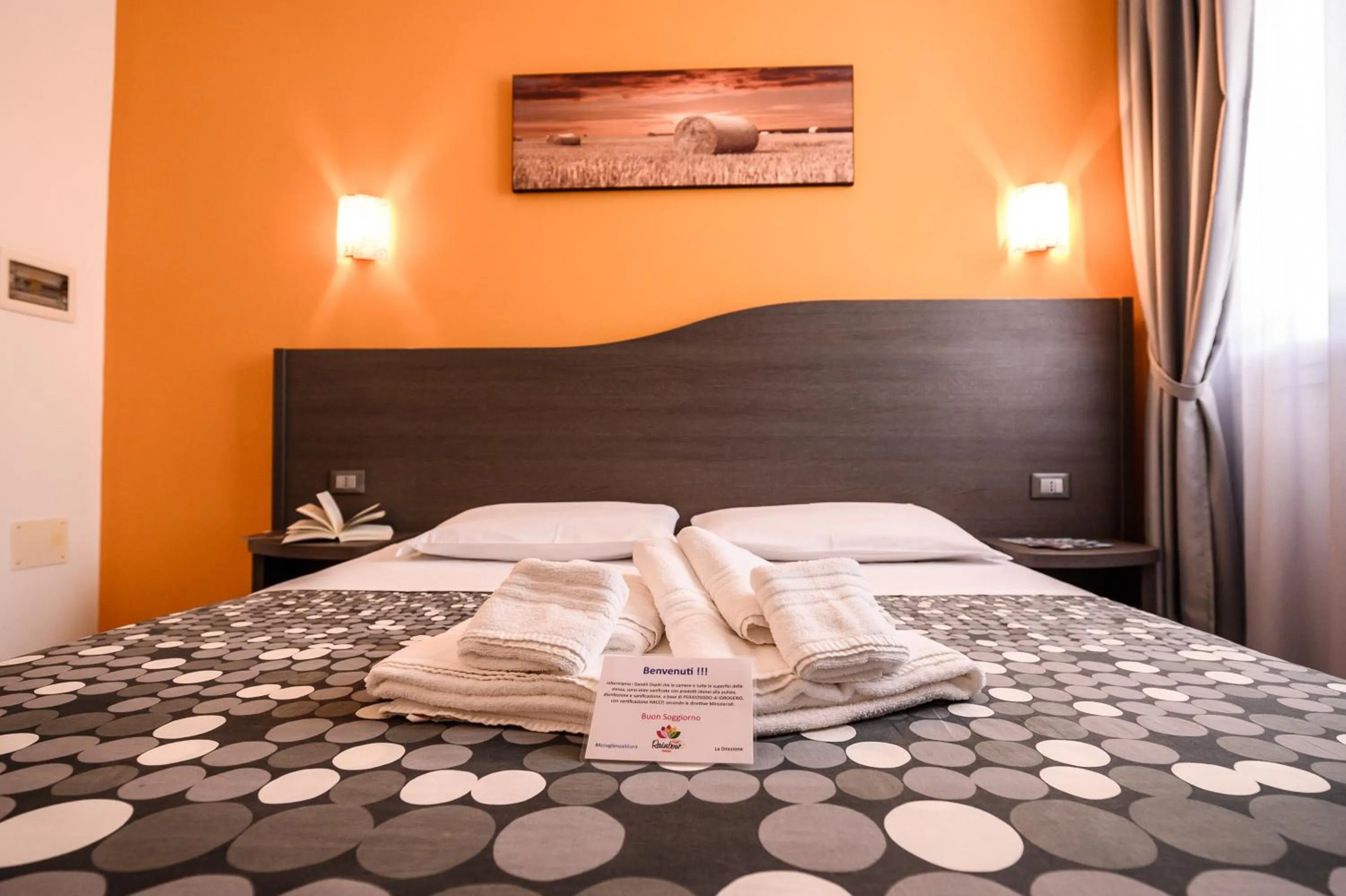 Bed in Hotel Rainbow Resort