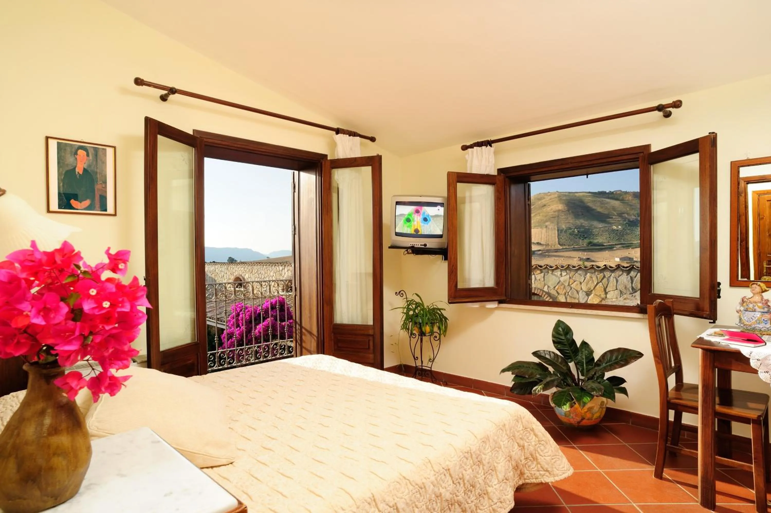 Bedroom, Bed in Villa Dafne