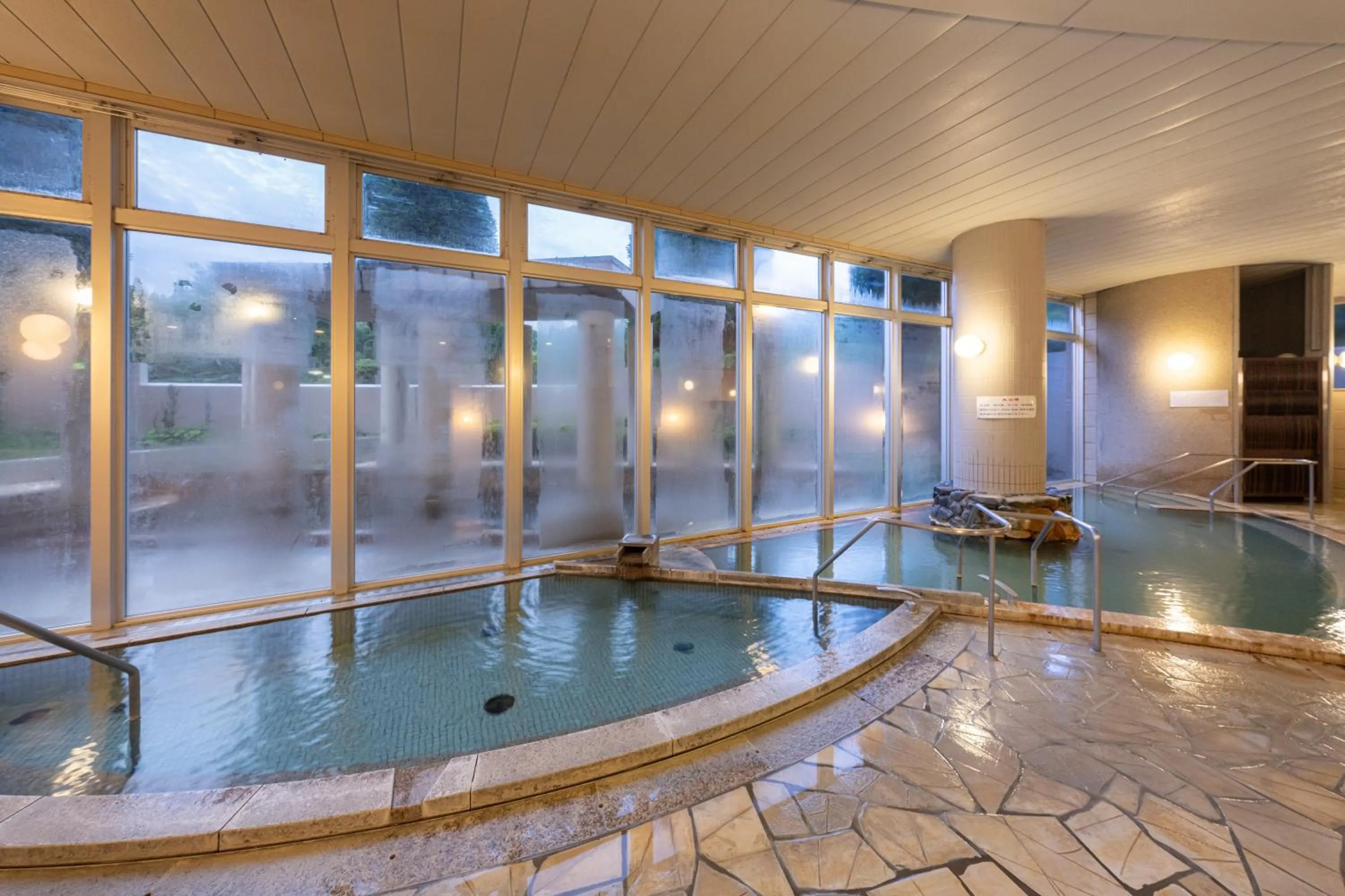 Hot Spring Bath in KAMENOI HOTEL Aso