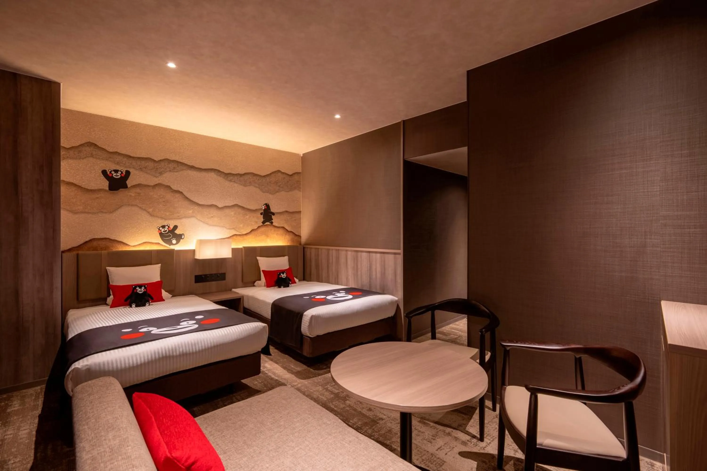 Bed in KAMENOI HOTEL Aso