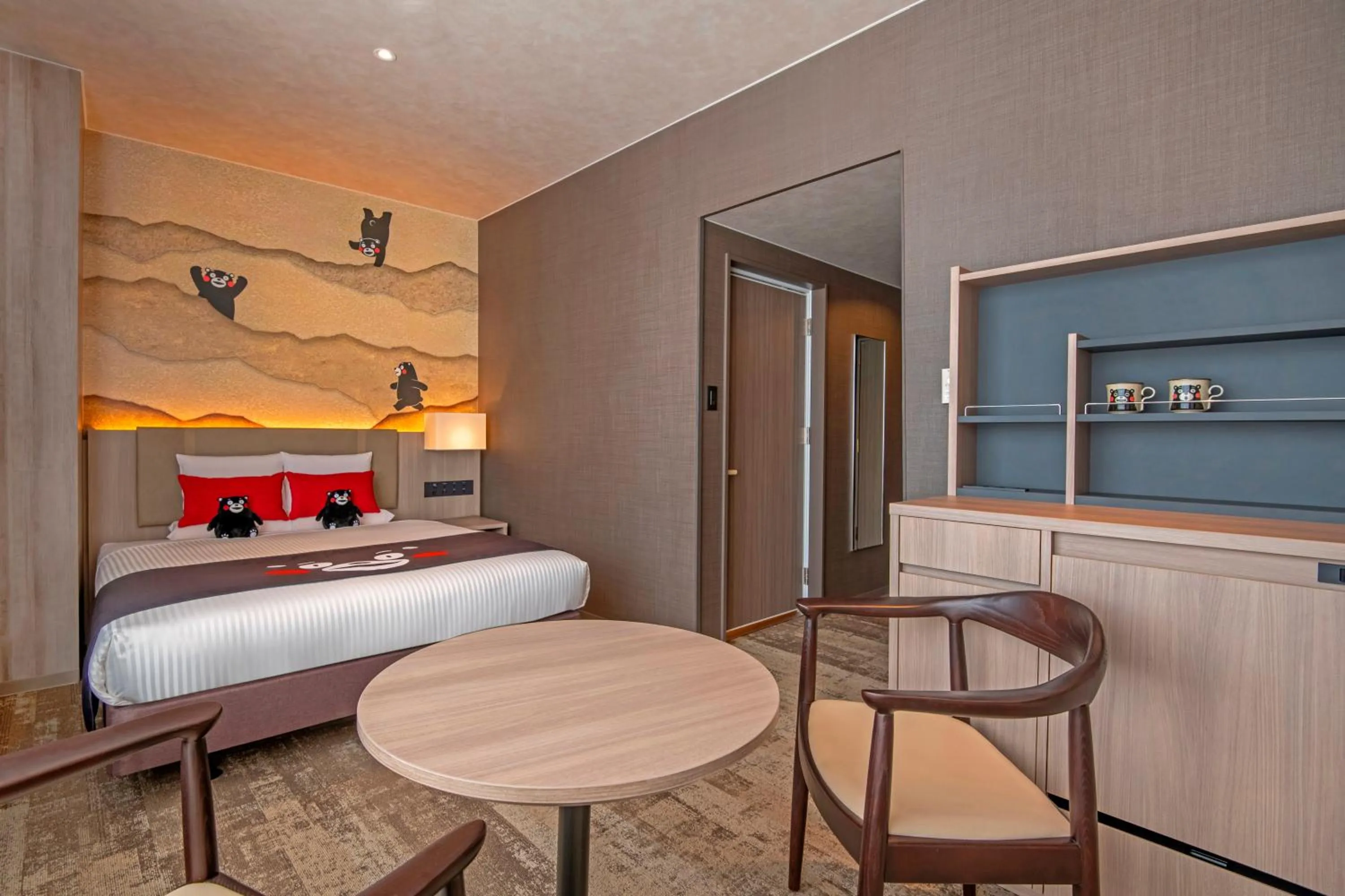 Bed in KAMENOI HOTEL Aso