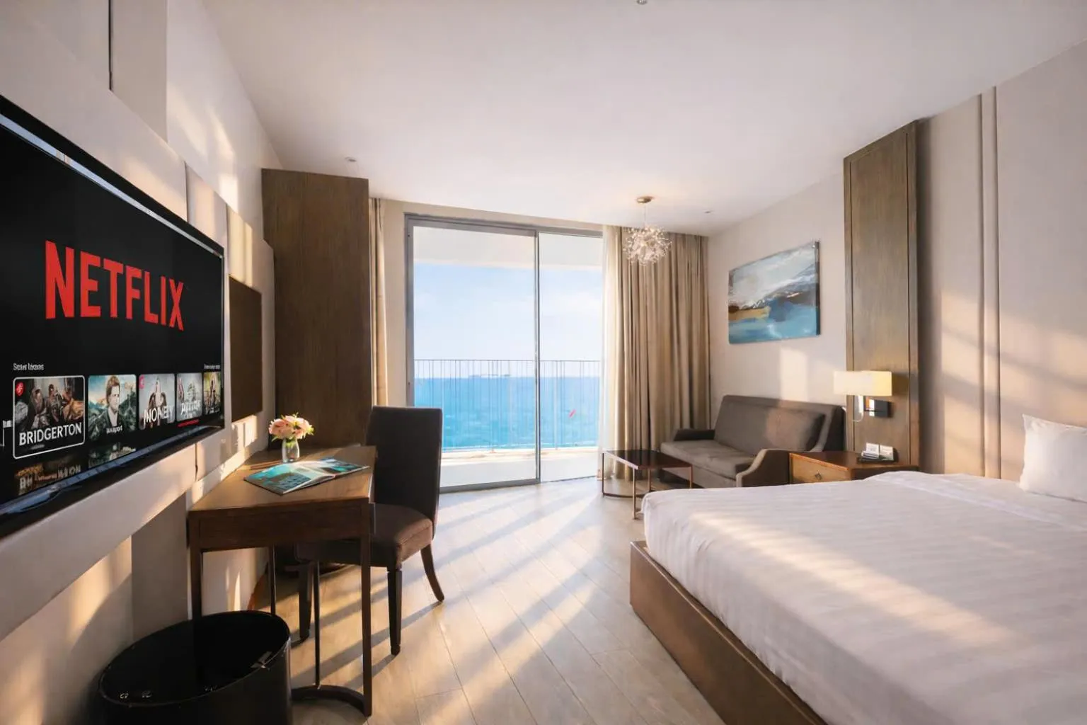 Bed in Holi Panorama Condotel