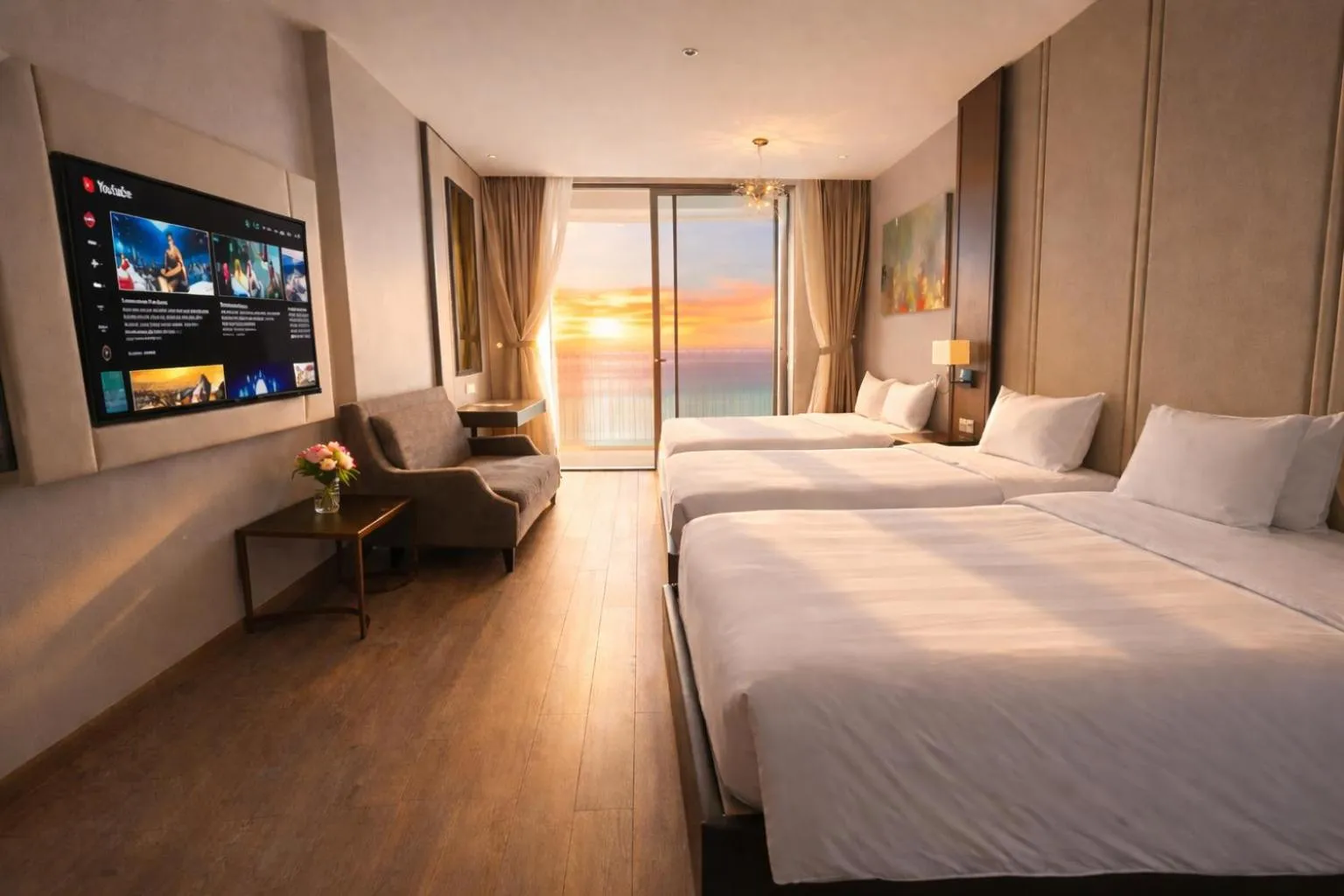 Bed in Holi Panorama Condotel