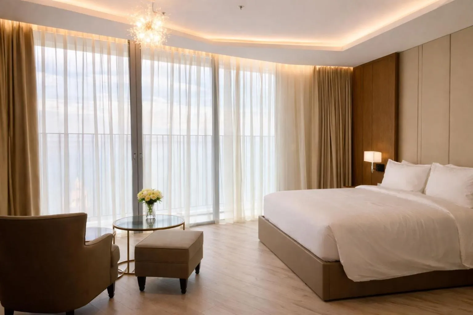 Bed in Holi Panorama Condotel