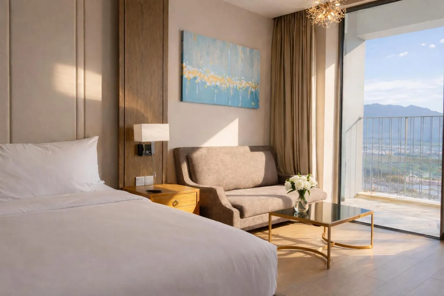 Bed in Holi Panorama Condotel