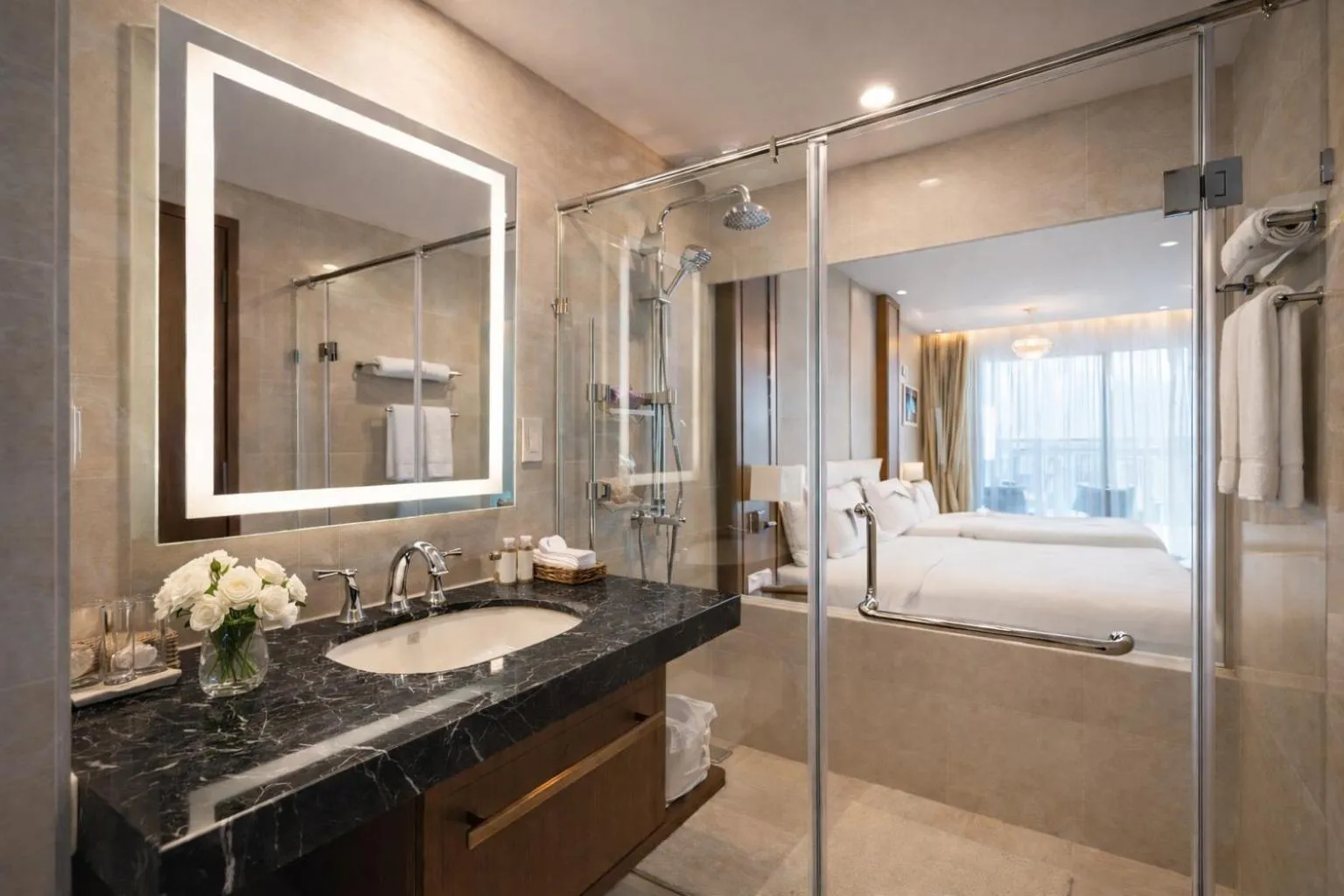 Bed in Holi Panorama Condotel