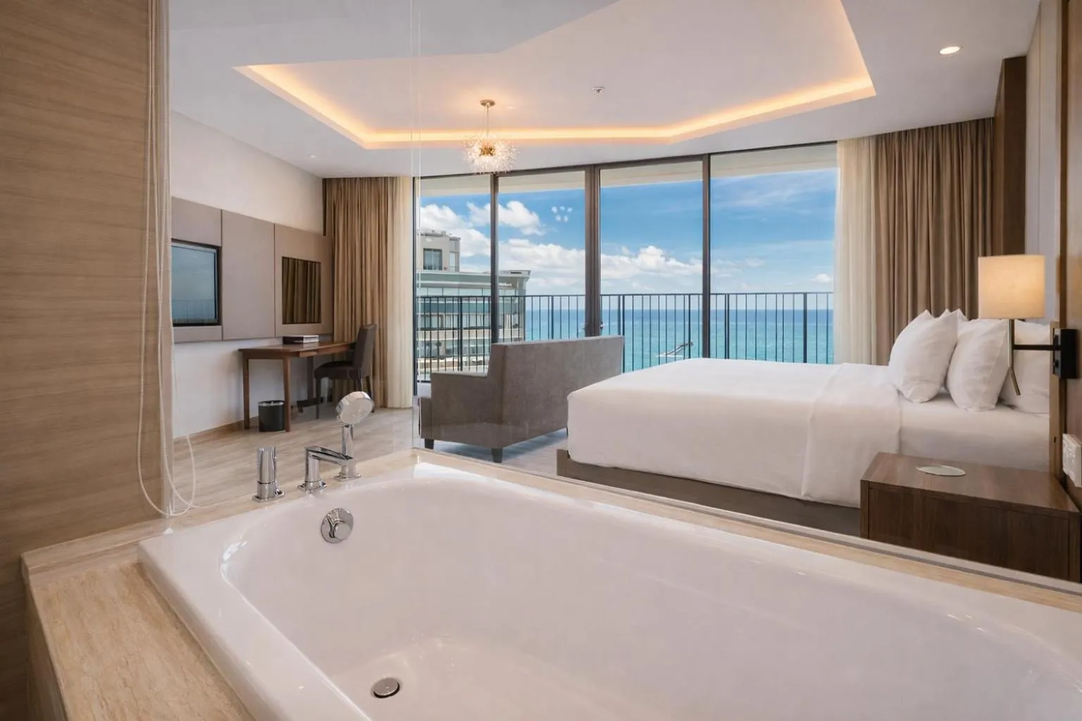 Bed in Holi Panorama Condotel